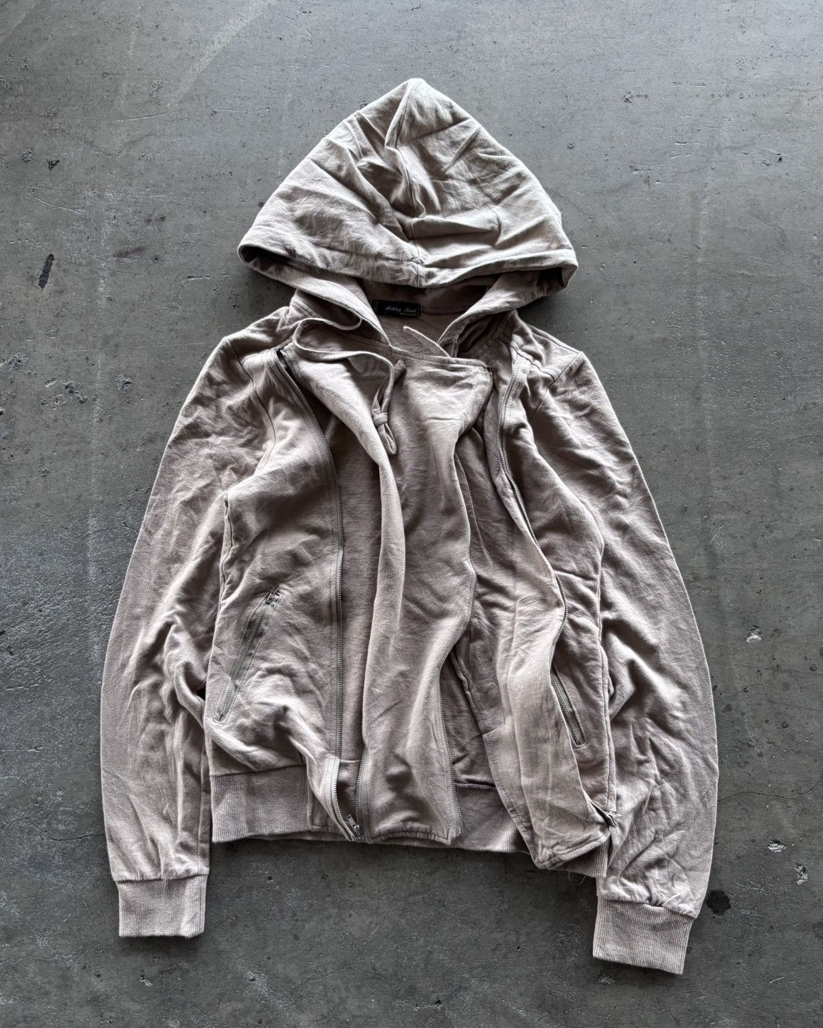 If Six Was Nine Rick Owens Style Double Assymetrical Zip Up Hoodie Size US M / EU 48-50 / 2 - 5 Thumbnail