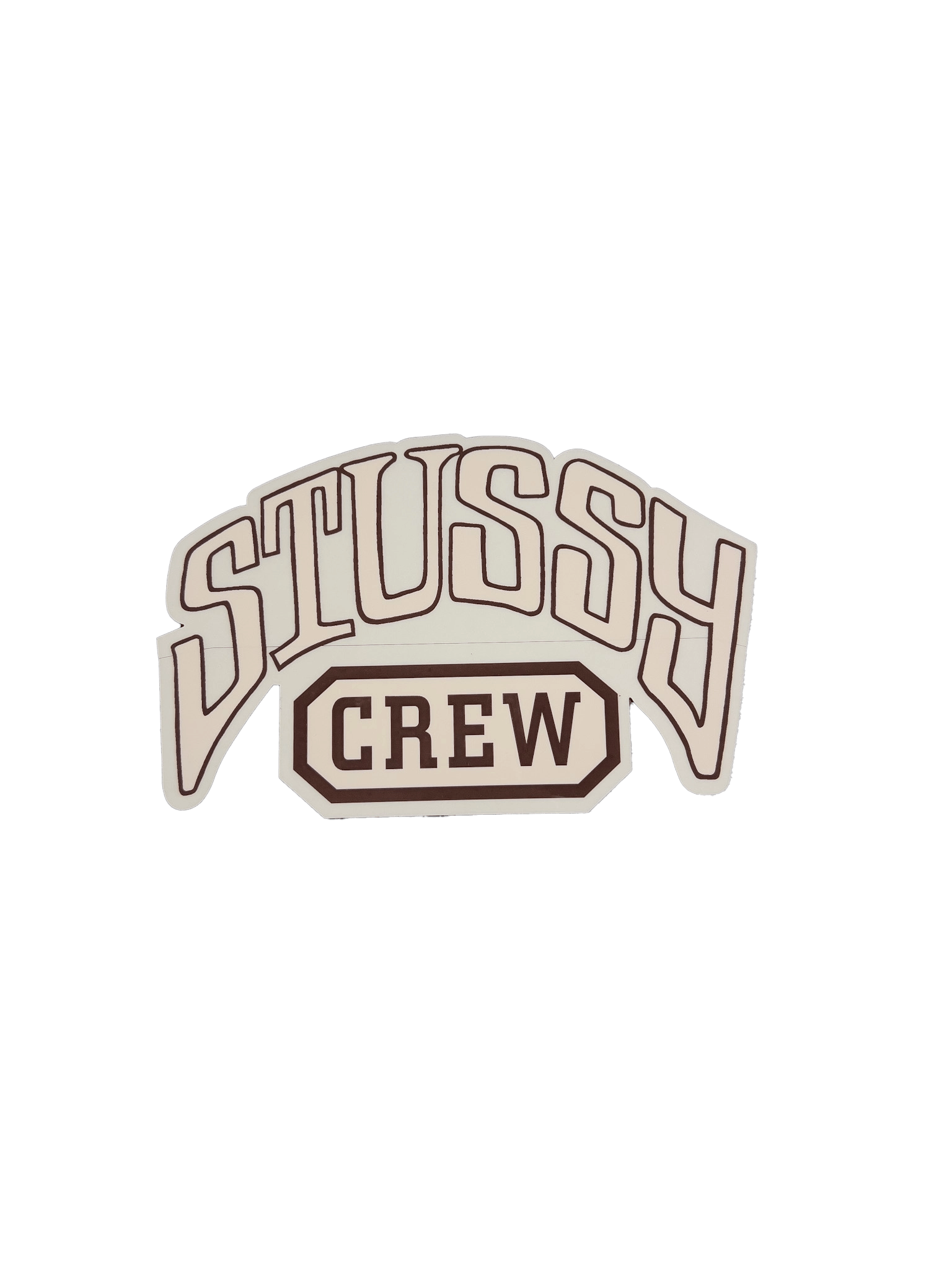 Stussy Stussy Crew Sticker Cream/Brown Size ONE SIZE - 1 Preview