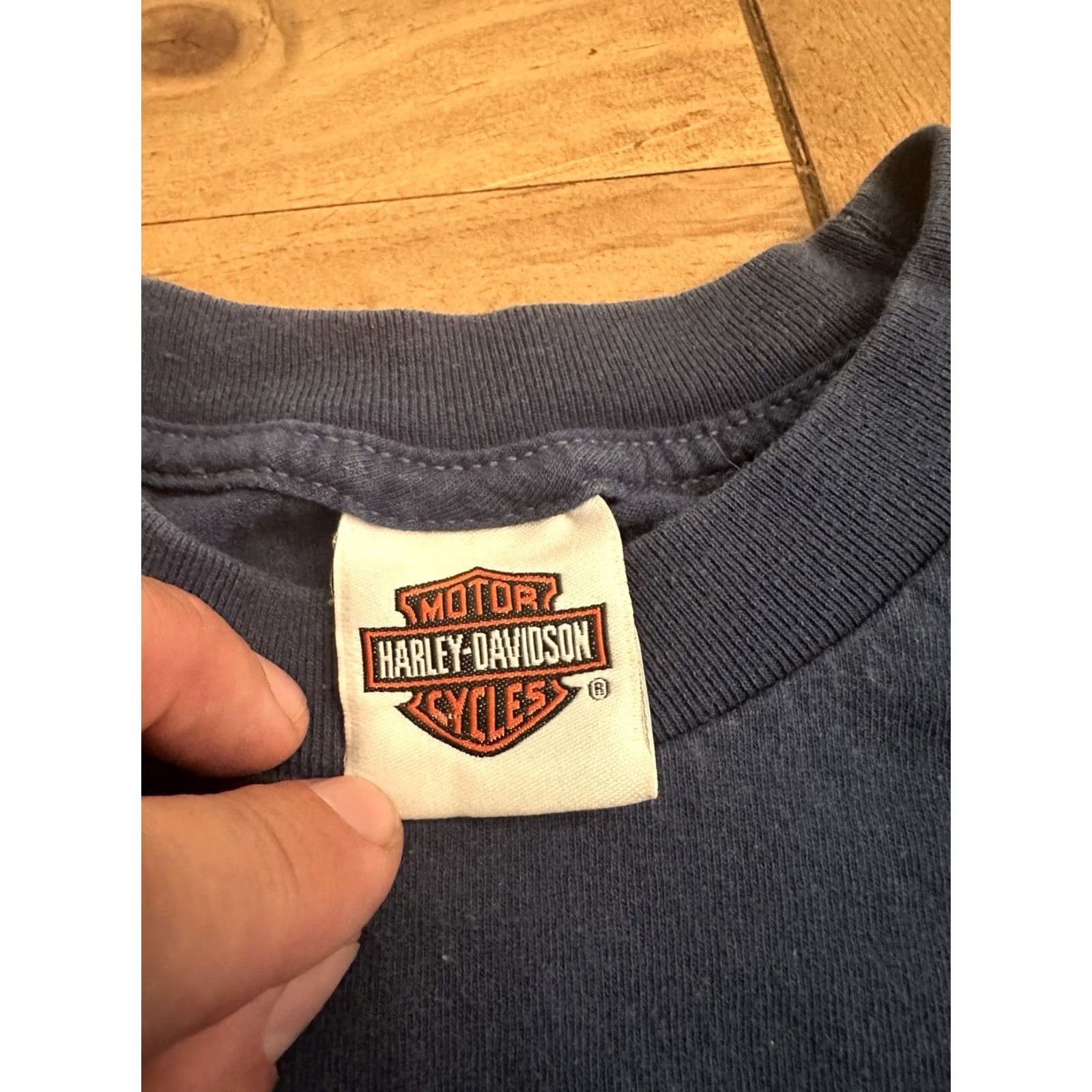 Harley Davidson VINTAGE 2014 Harley-Davidson Not All Who Wander Sacramento, Ca T-Shirt Large Blue Men's L Shirt California Brand Harley-Davidson Size US L / EU 52-54 / 3 - 4 Thumbnail