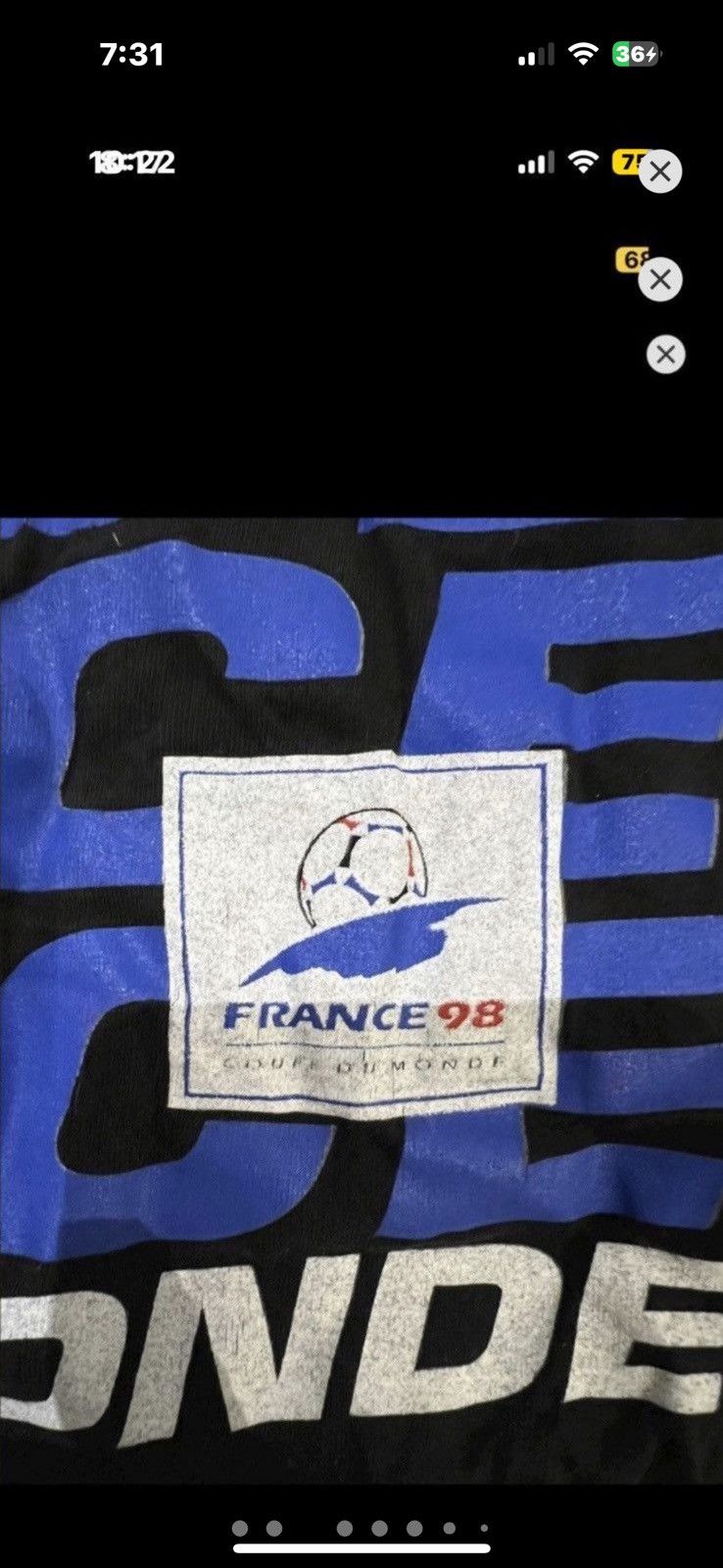 Vintage ***FINAL DROP***RARE 1998 FRANCE “COUPE DU MONDE” SOCCER XXL Size US XXL / EU 58 / 5 - 3 Thumbnail