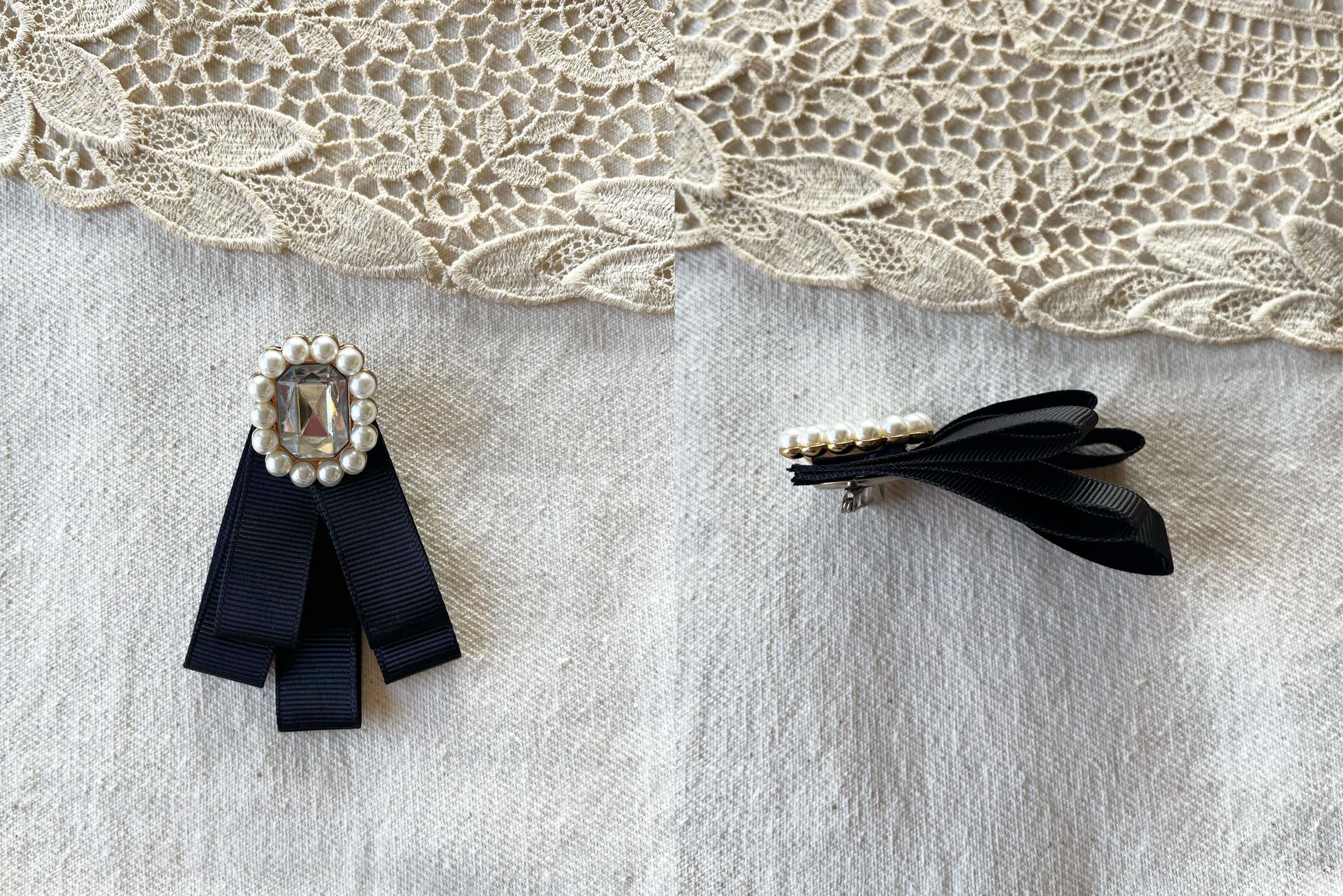 Vintage GOTHIC LOLITA Style Japanese Vintage Brooch, steampunk pin Size ONE SIZE - 4 Thumbnail