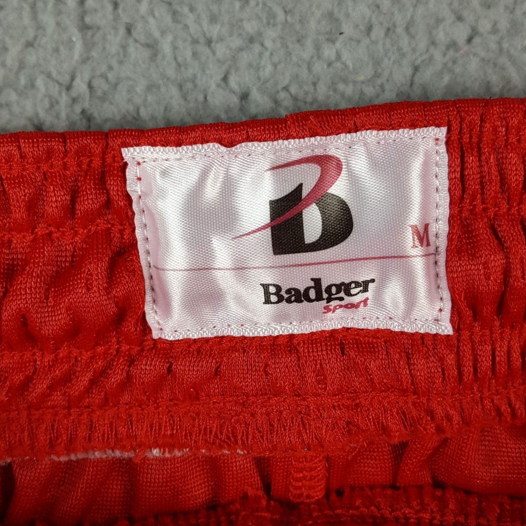 Vintage VINTAGE Basketball Shorts Men's M Retro Drawstring Gym Workout Red Stretch Waist Size US 31 - 3 Thumbnail