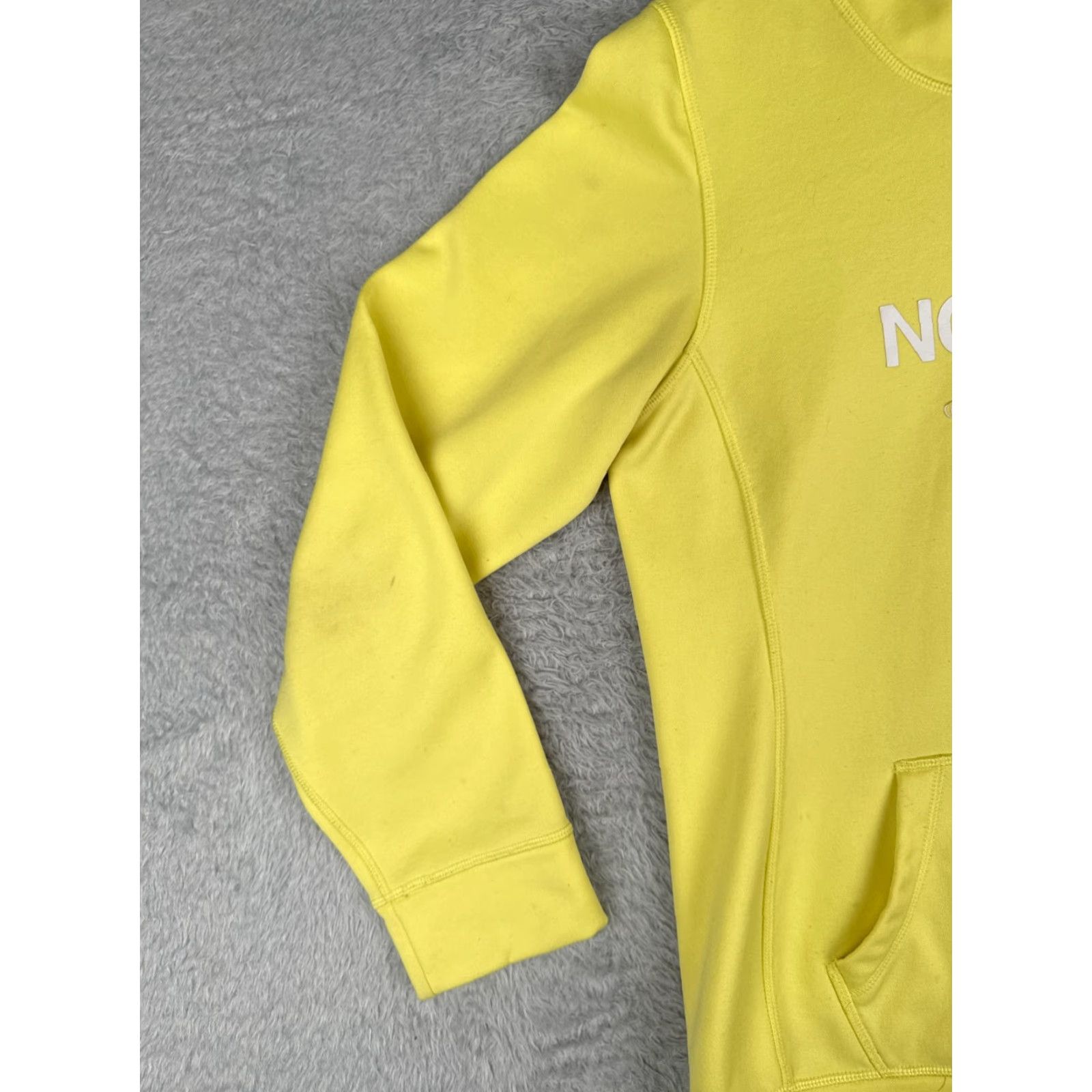 The North Face The North Face Hoodie Women Large Yellow Full Zip Jersey Logo Womens Size L / US 10 / IT 46 - 3 Thumbnail