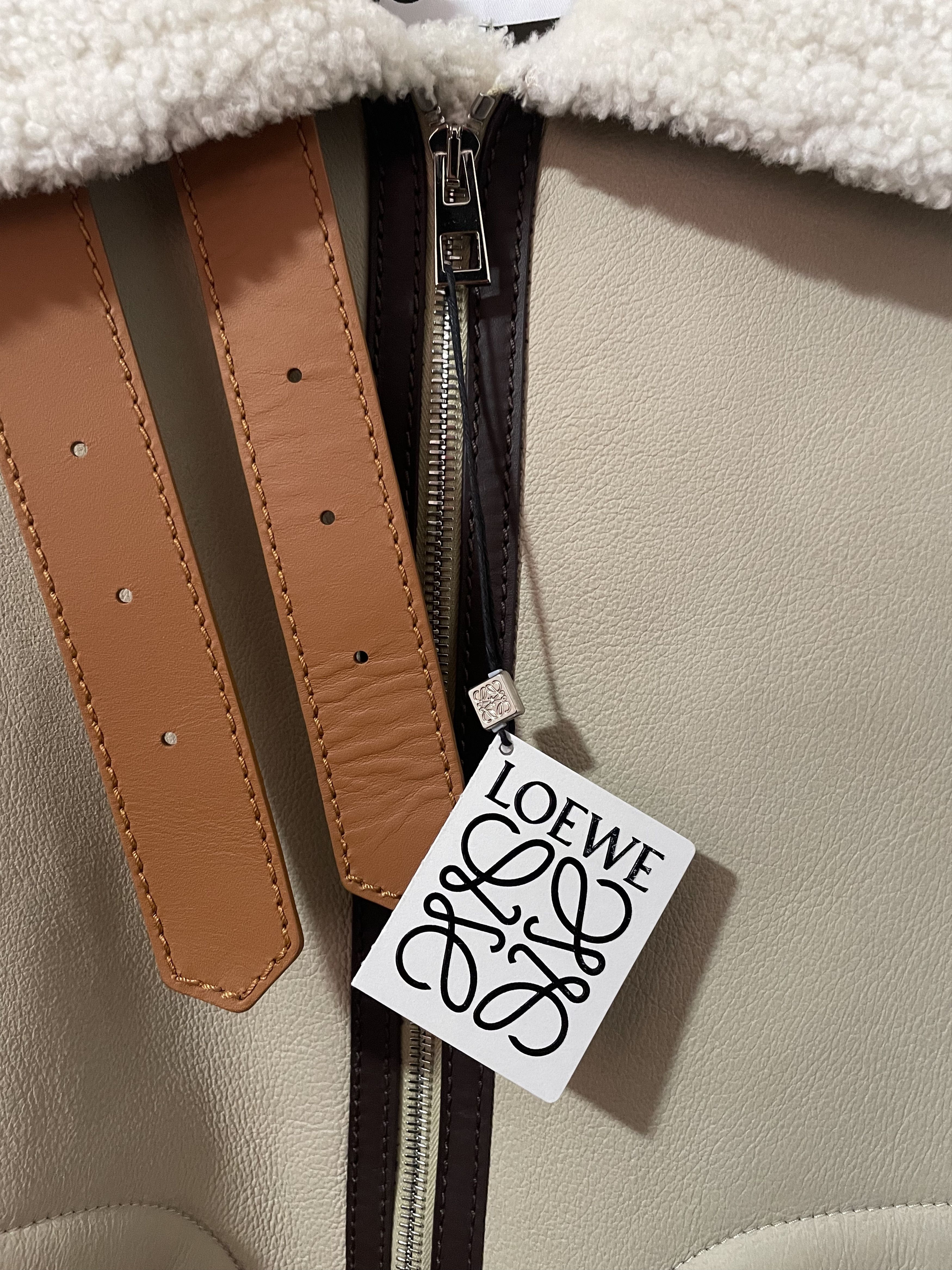 Loewe Shearling Aviator Jacket Soft White Size 50 Size US L / EU 52-54 / 3 - 7 Thumbnail