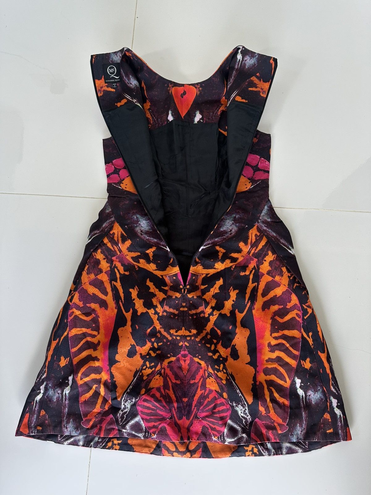 McQ Alexander McQueen Alexander Mcqueen Multi Color Abstratct Print Dress Size S / US 4 / IT 40 - 11 Thumbnail