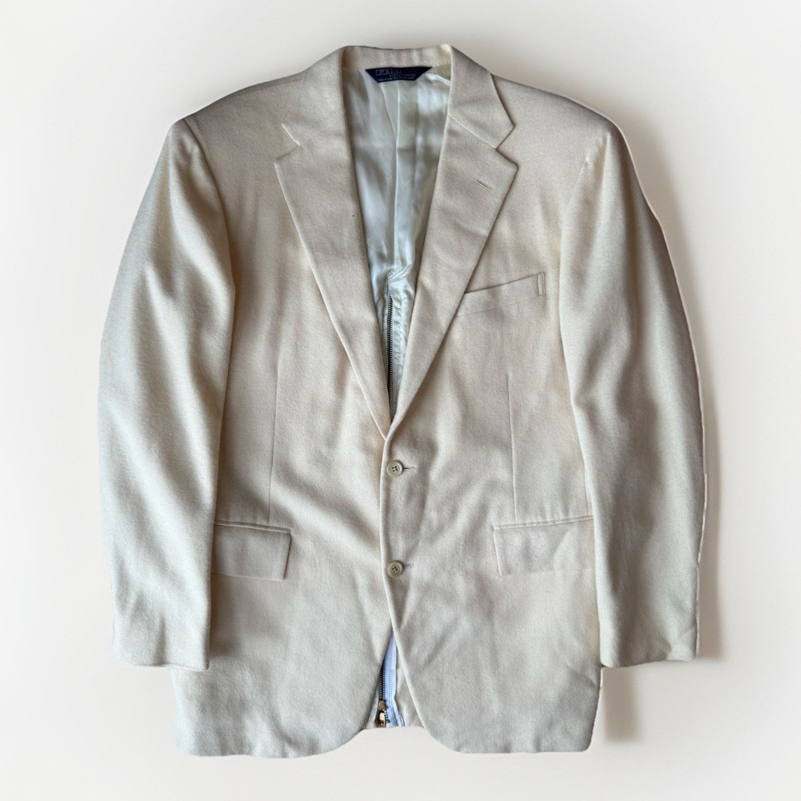 Polo Ralph Lauren × Vintage Vintage Polo Ralph Lauren Cashmere Blazer 40R Minimalist Size 40R - 1 Thumbnail