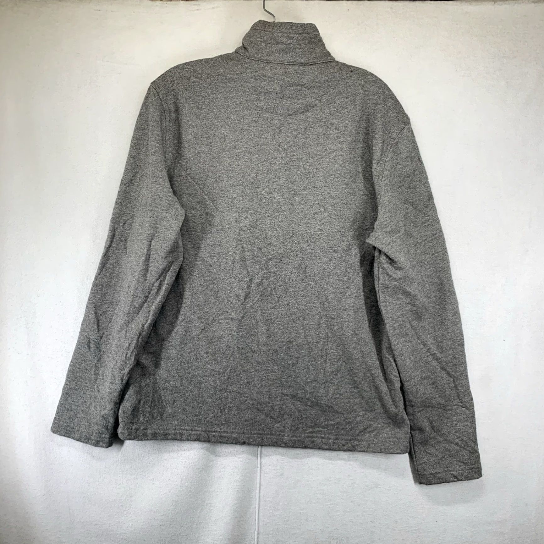 UNTUCKit UNTUCKit Parkson Snap Fleece Pullover Mens Gray Green Size M Sweater Casual Travel Lightweight Mock Neck Solid Cotton Polyester Regular Knit - Mens Size US M / EU 48-50 / 2 - 3 Thumbnail