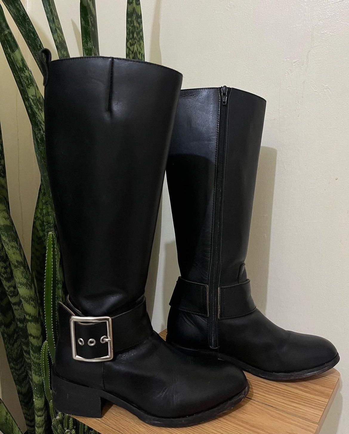 image of Junya Watanabe Commes Des Garcons Rider Boots in Black, Women's (Size 7)