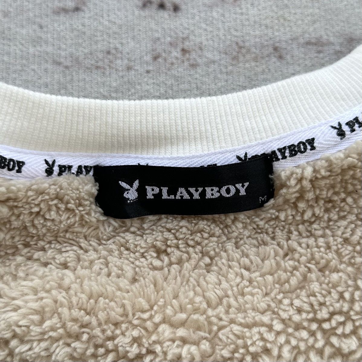 Playboy VINTAGE PLAYBOY ARGYLE BIG BUNNY LOGO SWEATSHIRT Size US M / EU 48-50 / 2 - 6 Thumbnail