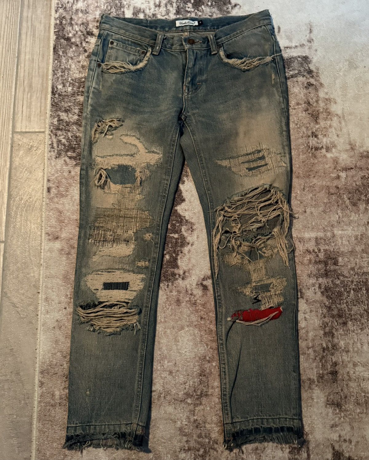 Undercover Undercover AW04 68 “Red Yarn” Denim Size US 28 / EU 44 - 1 Thumbnail