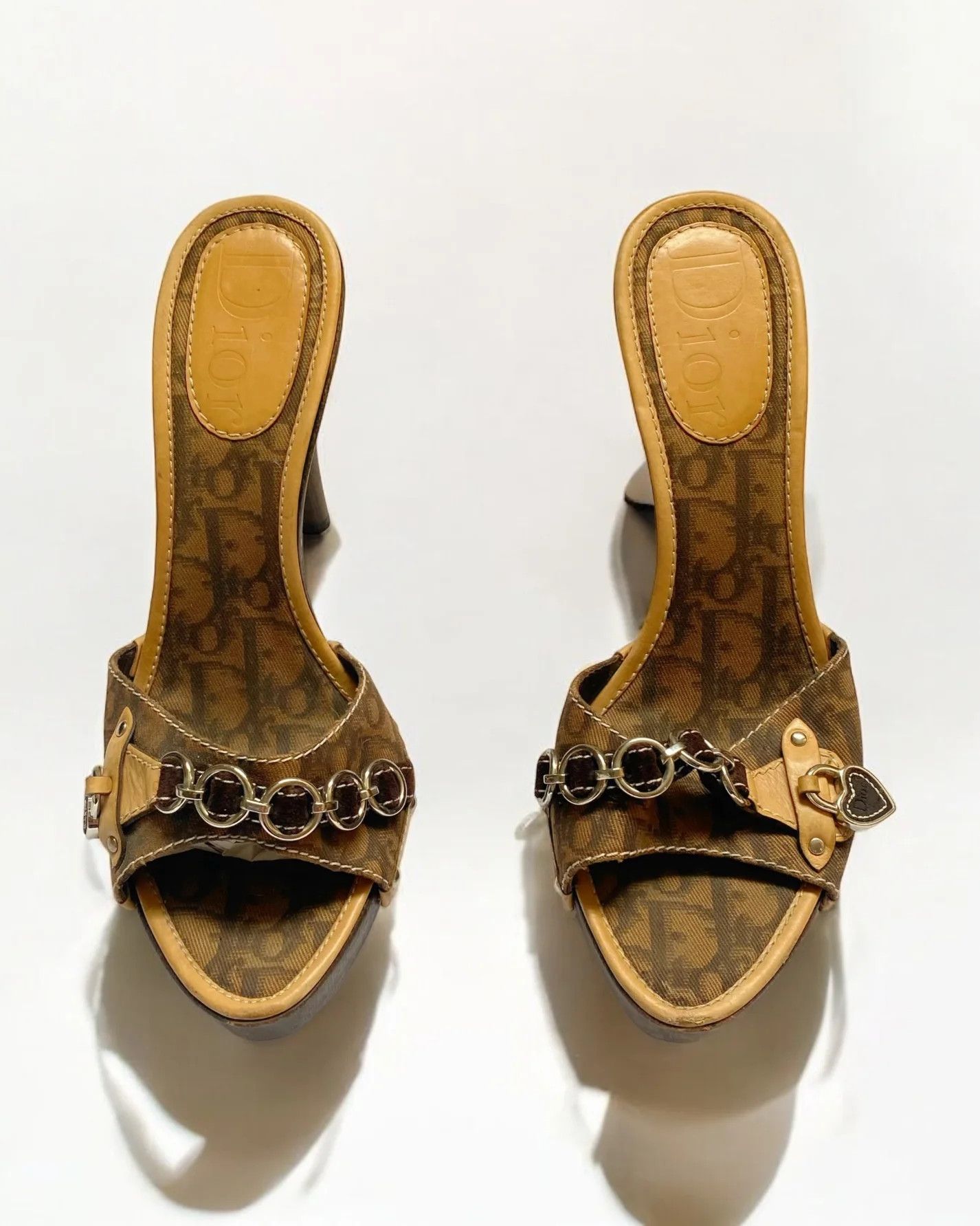 Dior Christian Dior by John Galliano Romantique Clogs, SS 2006 Size US 9.5 / IT 39.5 - 4 Thumbnail