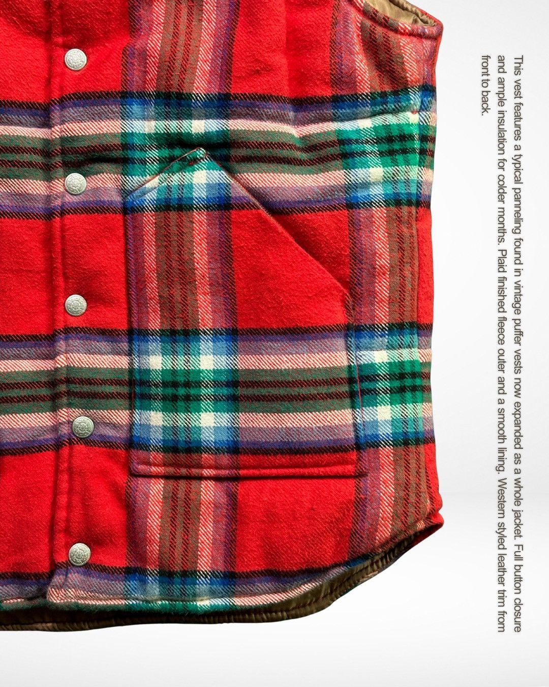 Takeo Kikuchi 1990s Western Padded Hunting Vest Size US M / EU 48-50 / 2 - 2 Thumbnail