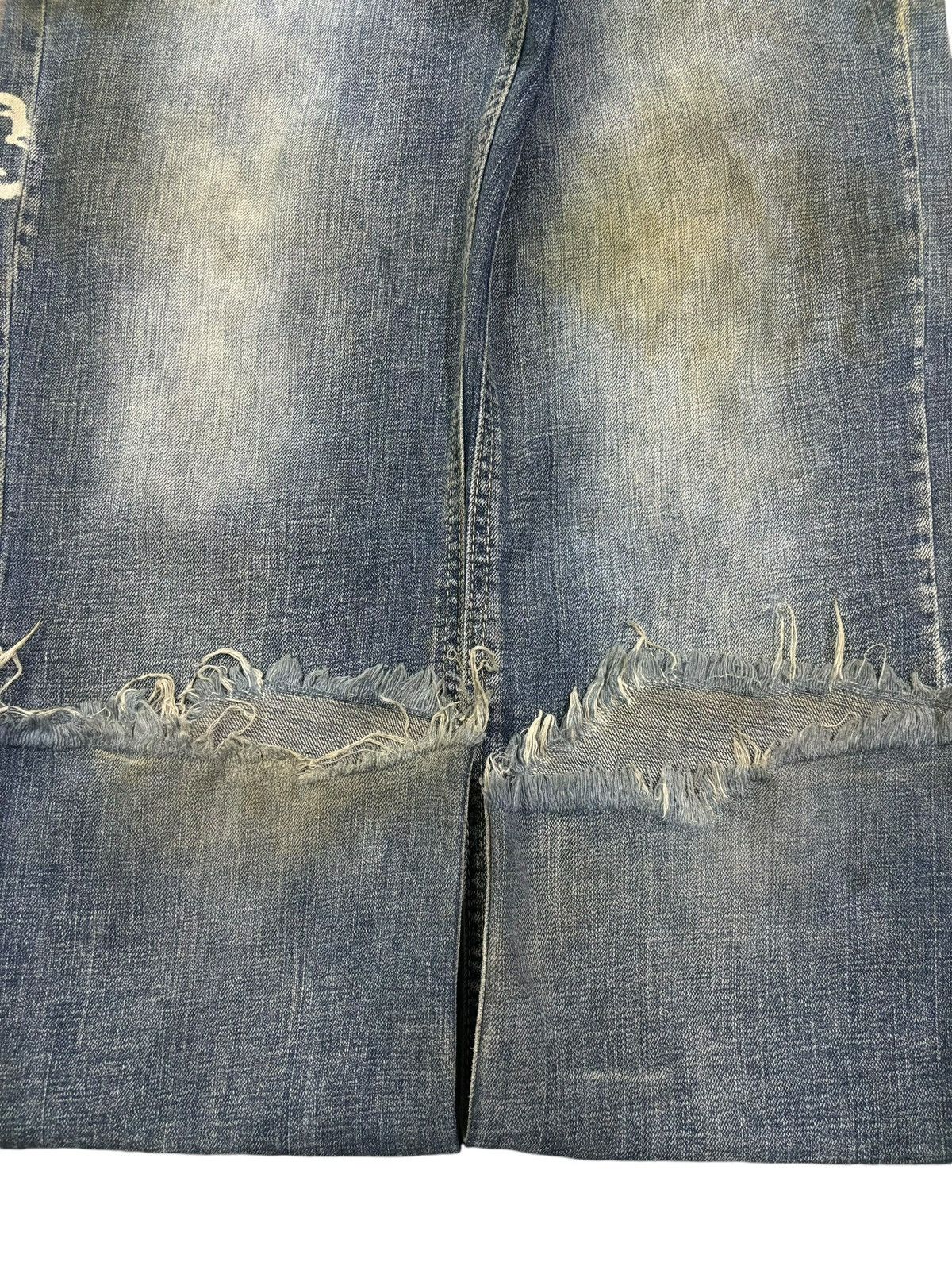 Seditionaries Vintage Japanese Brand Rusty Mud Wash Skull Punk Style Jeans Size US 30 / EU 46 - 9 Thumbnail