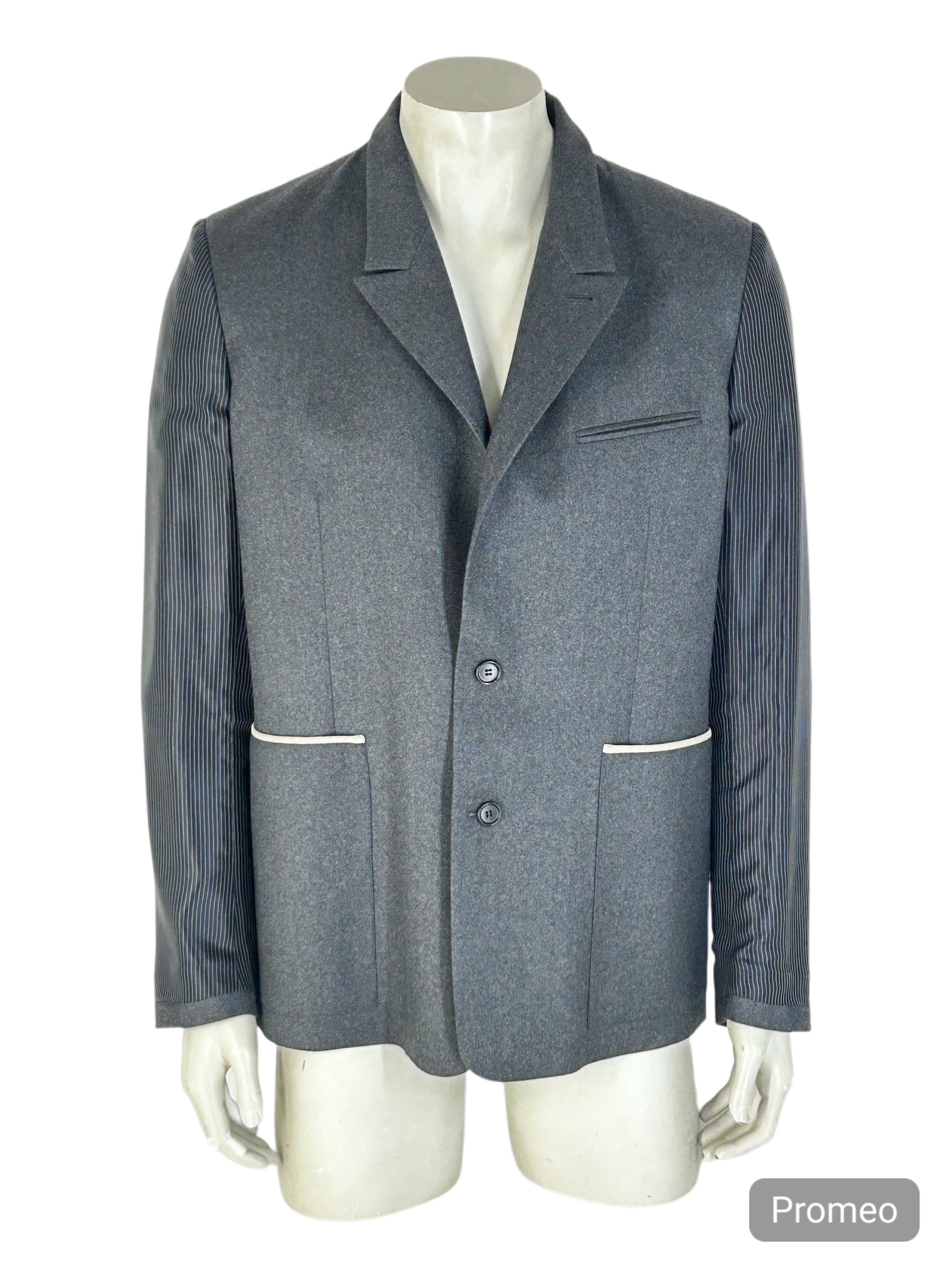 Dior Dior Homme Wool / Cashmere Deconstructed SB Blazer Size 54R - 1 Thumbnail
