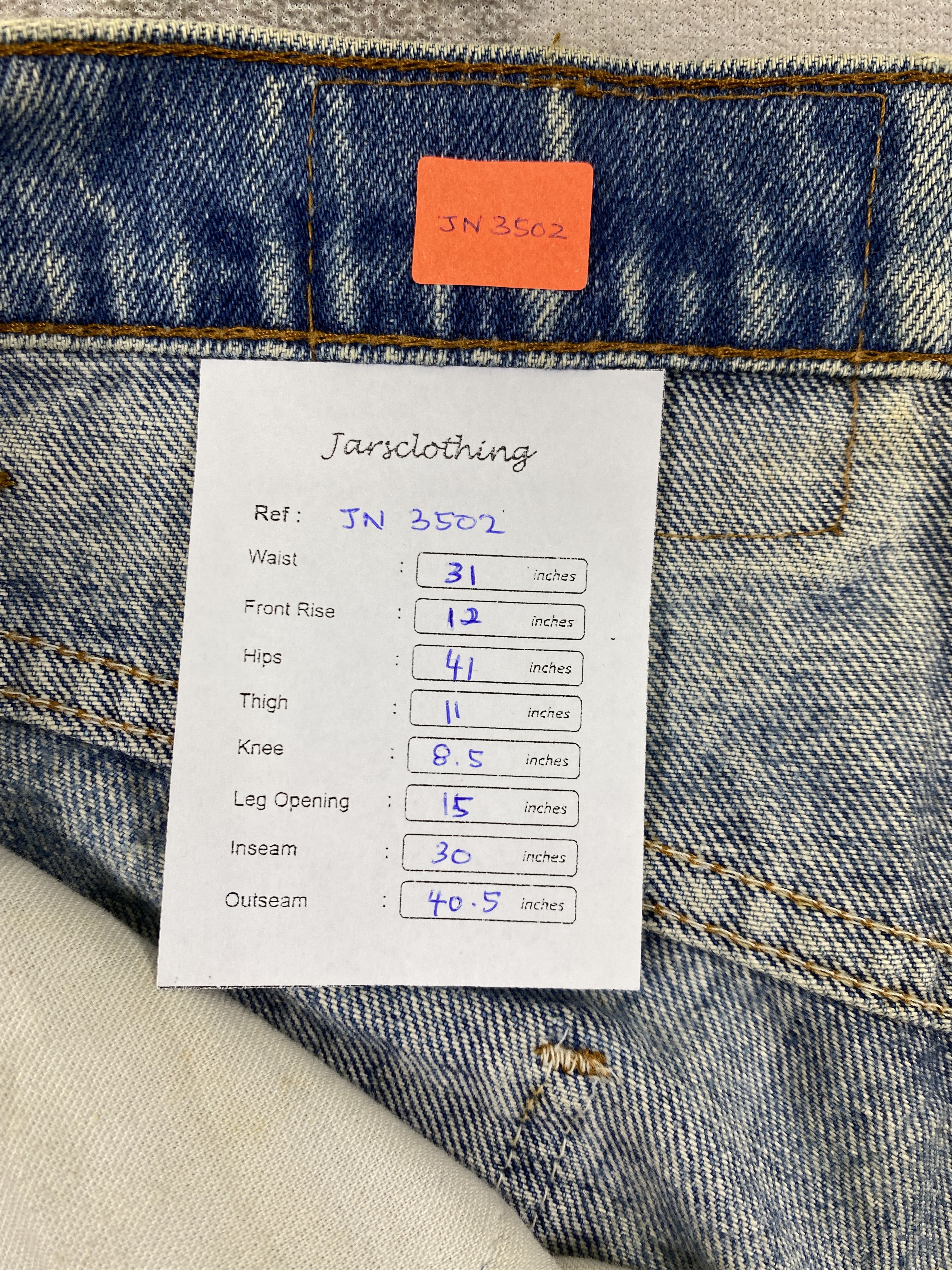 Vintage Distressed Vintage 80s Levi's Big E Orange Tab 31x30 JN3502 Size US 31 - 8 Thumbnail