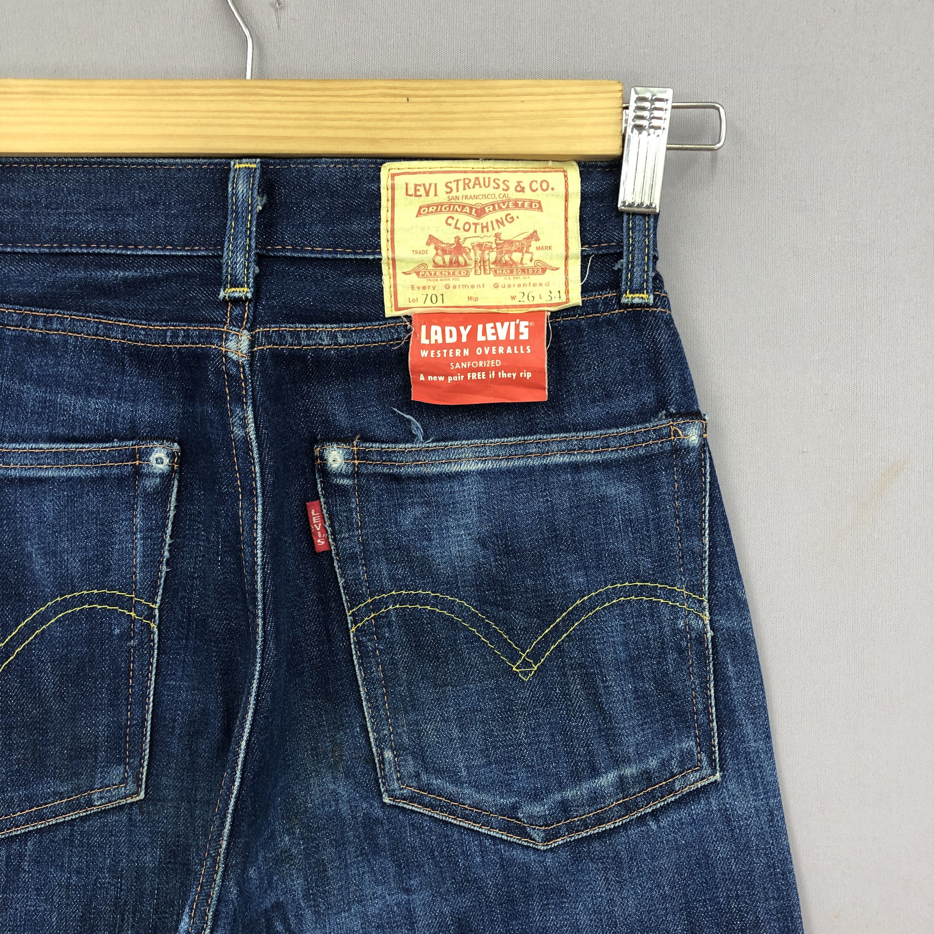 Levi's Vintage Levis 701 Selvedge Jeans Levi's Redline Denim Size 24" / US 00 / IT 34 - 5 Thumbnail