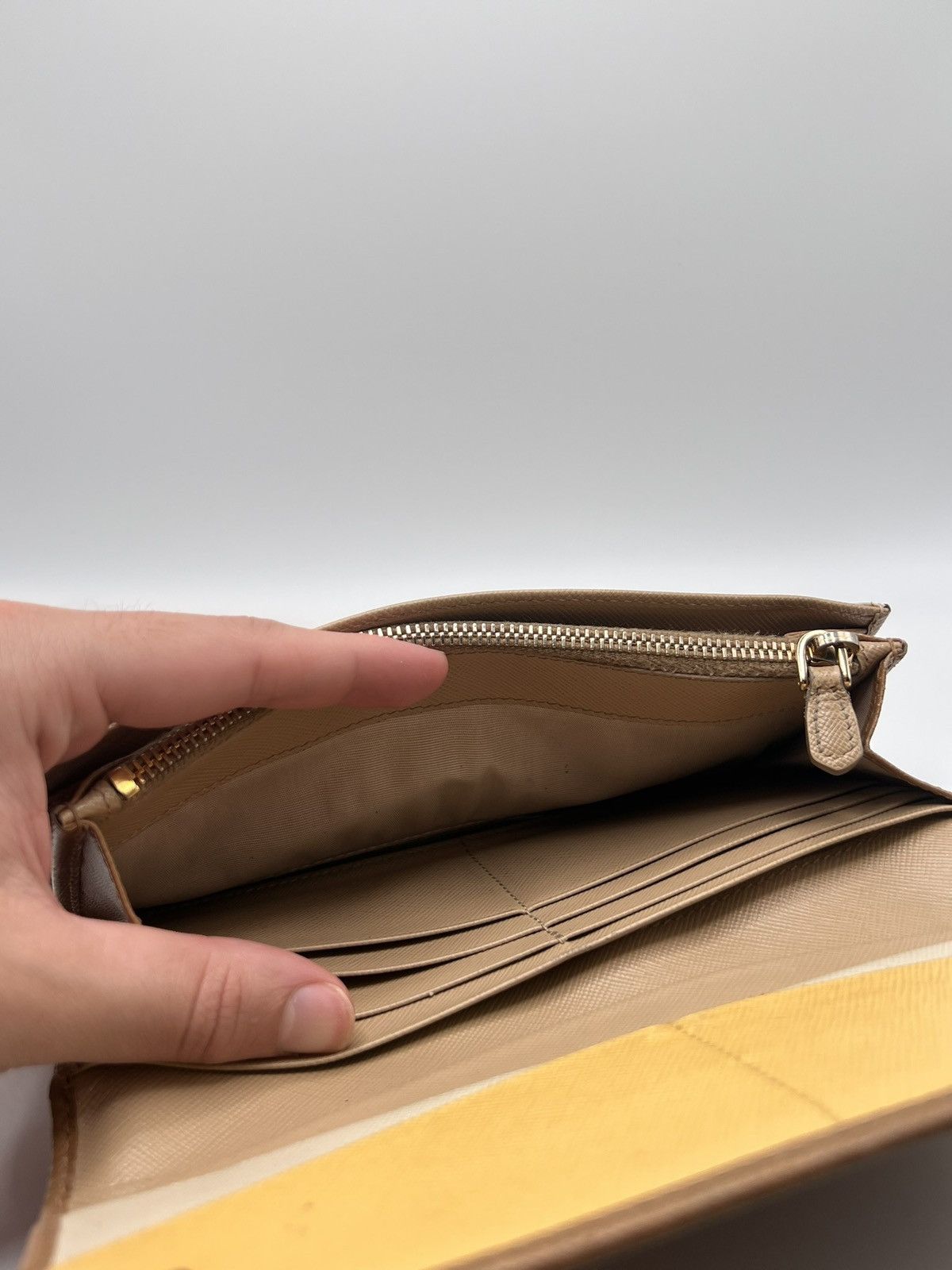 Prada Prada Large Saffiano Leather Wallet Size ONE SIZE - 12 Thumbnail