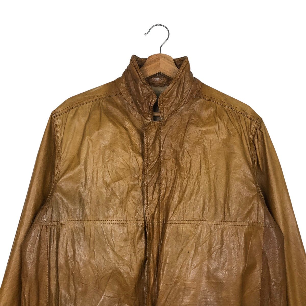 Japanese Brand × Vintage 📌Vintage Biker Leather Jacket Bleriot Size US L / EU 52-54 / 3 - 4 Thumbnail