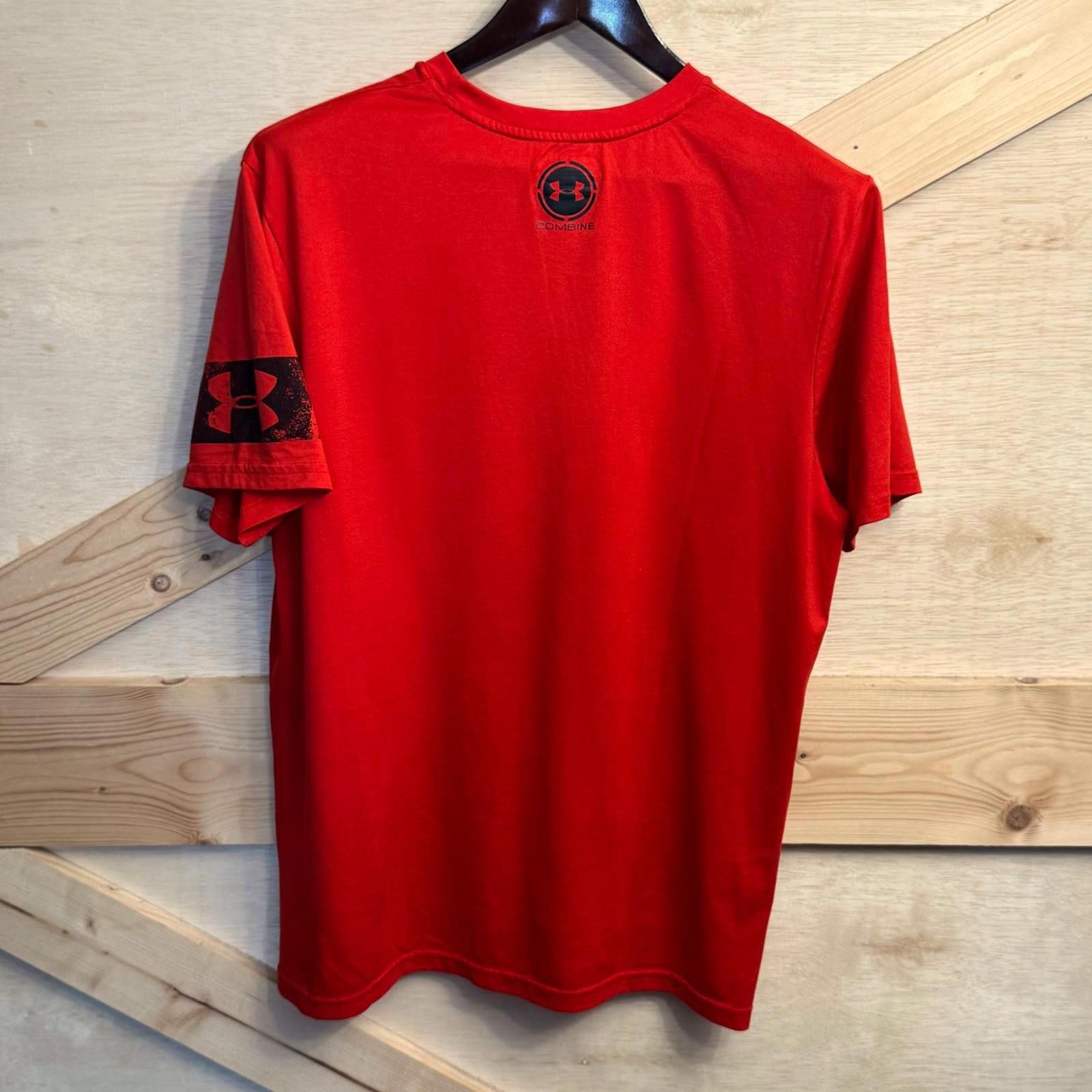Under Armour UNDER ARMOUR Men's Large T Shirt Loose Fit Combine Red Black Size US L / EU 52-54 / 3 - 2 Thumbnail