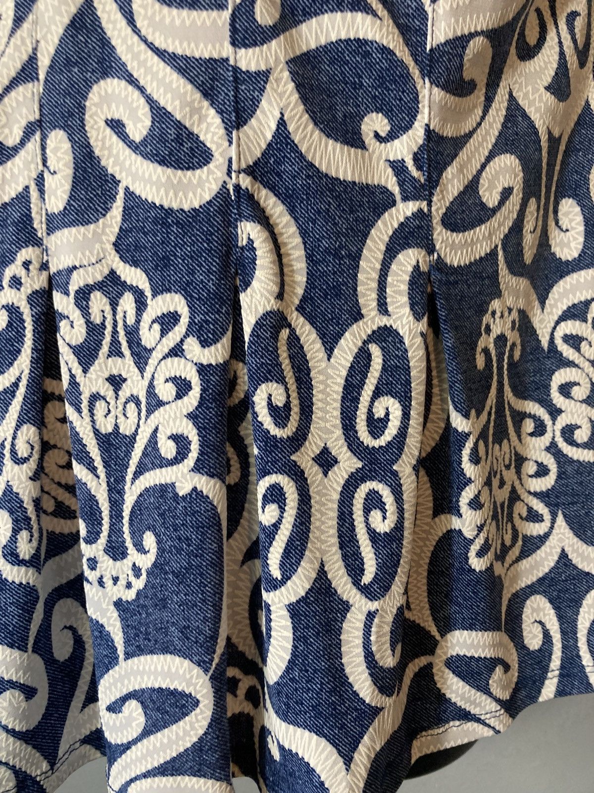 Other Sami & Jo blue /white stitching pleated bottom blouse Size XXL / US 16-18 / IT 52-54 - 5 Thumbnail