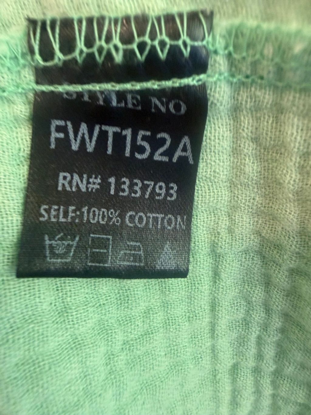 Other POL Oversized Cotton Gauze Button Down Tunic Top Sage Green Size S / US 4 / IT 40 - 6 Thumbnail