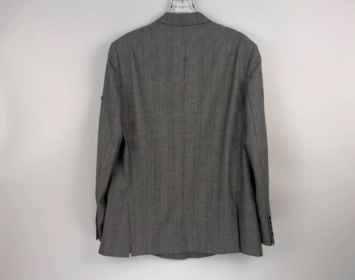 Balenciaga Balenciaga grey plaid classic logo wool thin blazer jacket Size US S / EU 44-46 / 1 - 4 Thumbnail