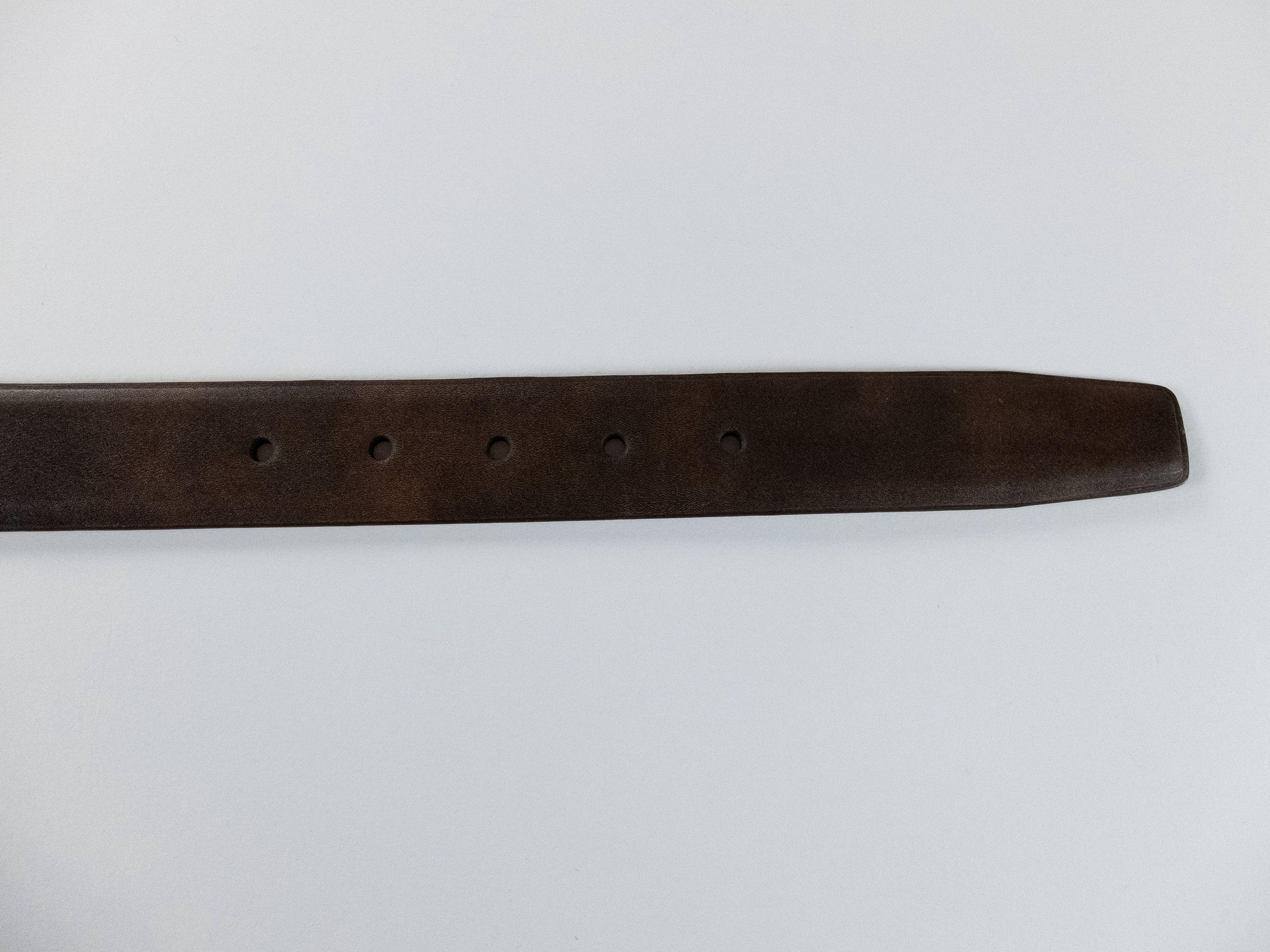 John Lobb JOHN LOBB palladium buckle brown leather belt 110 authentic Size 42 - 5 Thumbnail