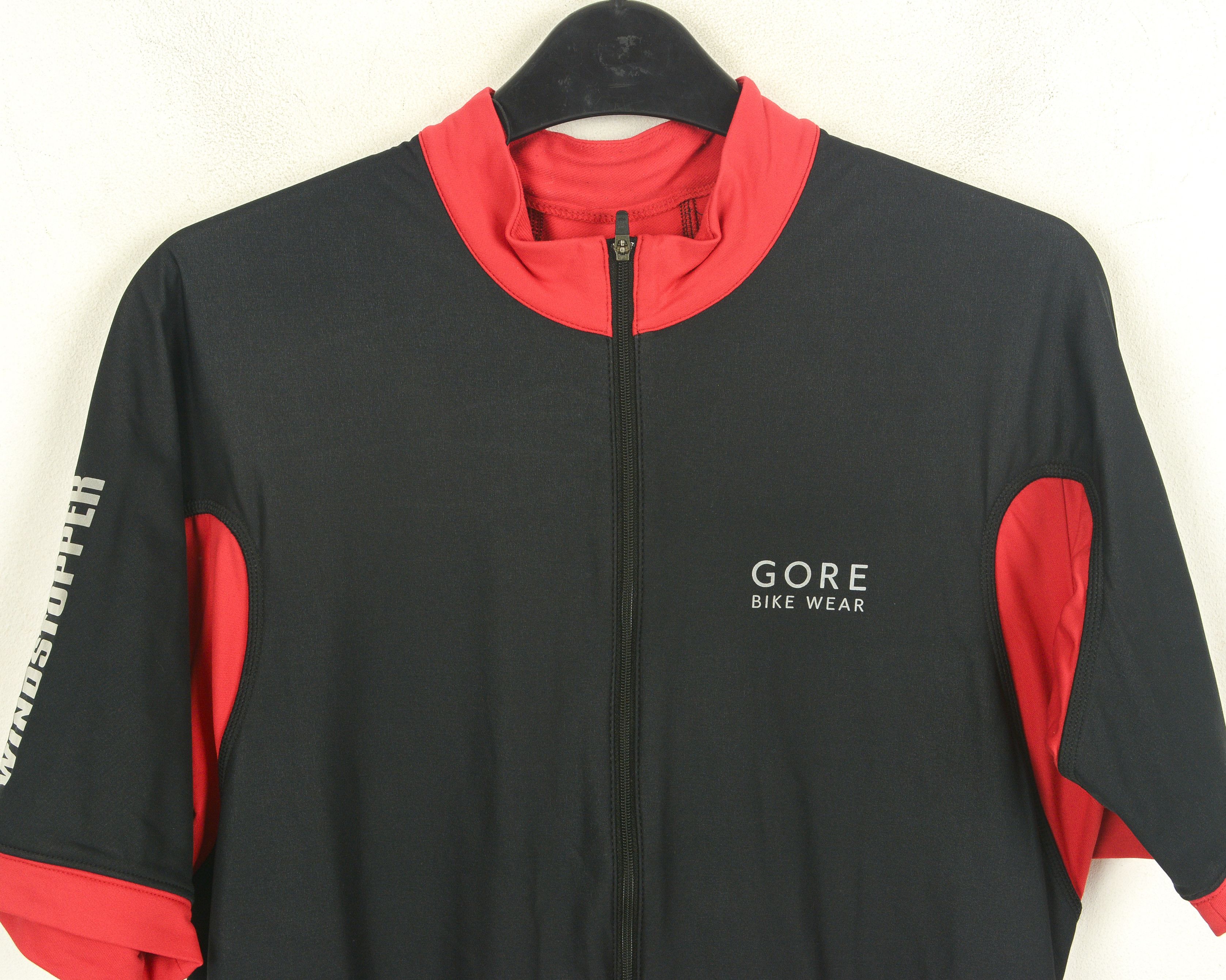 GOREWEAR Men M Cycling Full zip Jersey Lined Red Jacket Short sleeved Size US M / EU 48-50 / 2 - 2 Thumbnail