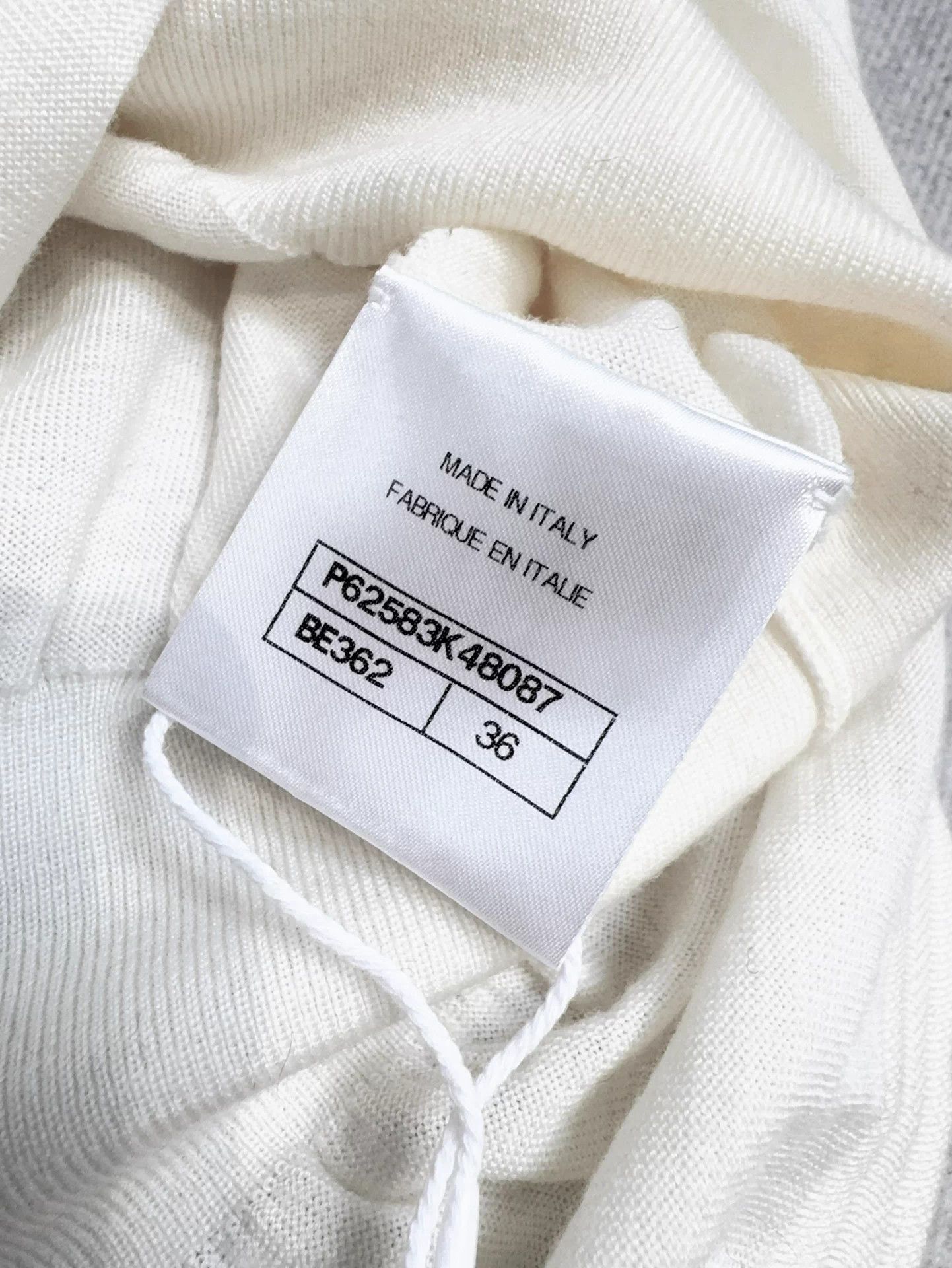 Chanel Chanel ivory sleeveless waist-cinched knit top 36 women's Size XS / US 0-2 / IT 36-38 - 9 Thumbnail