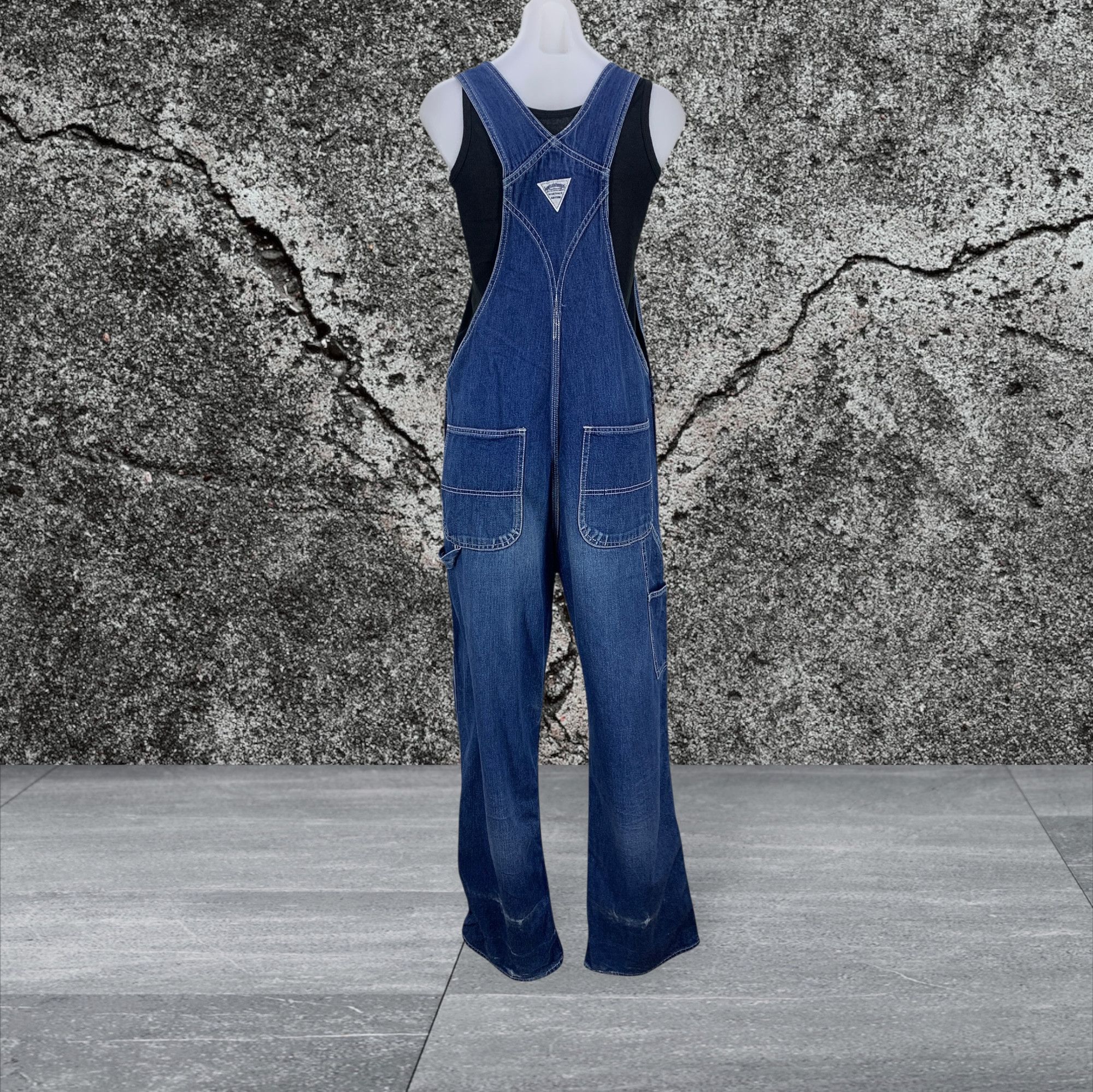 Big John × Vintage Big John Carpenter Bib Overalls Jeans Size US 32 / EU 48 - 2 Thumbnail