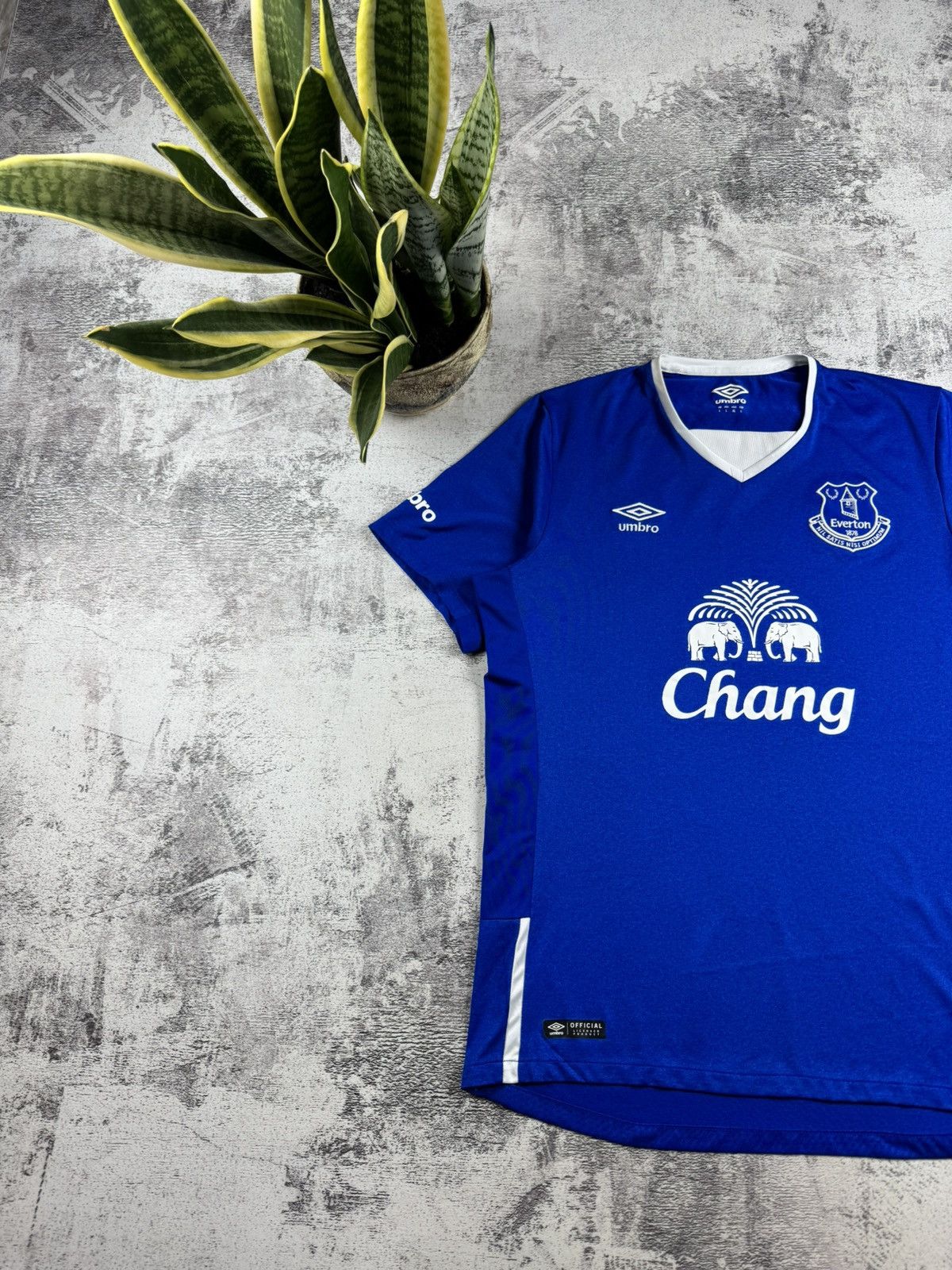 Umbro Everton 2015 2016 Umbro Large Men’s Blue Soccer Football Home T Shirt Jersey Tee Size US L / EU 52-54 / 3 - 2 Thumbnail