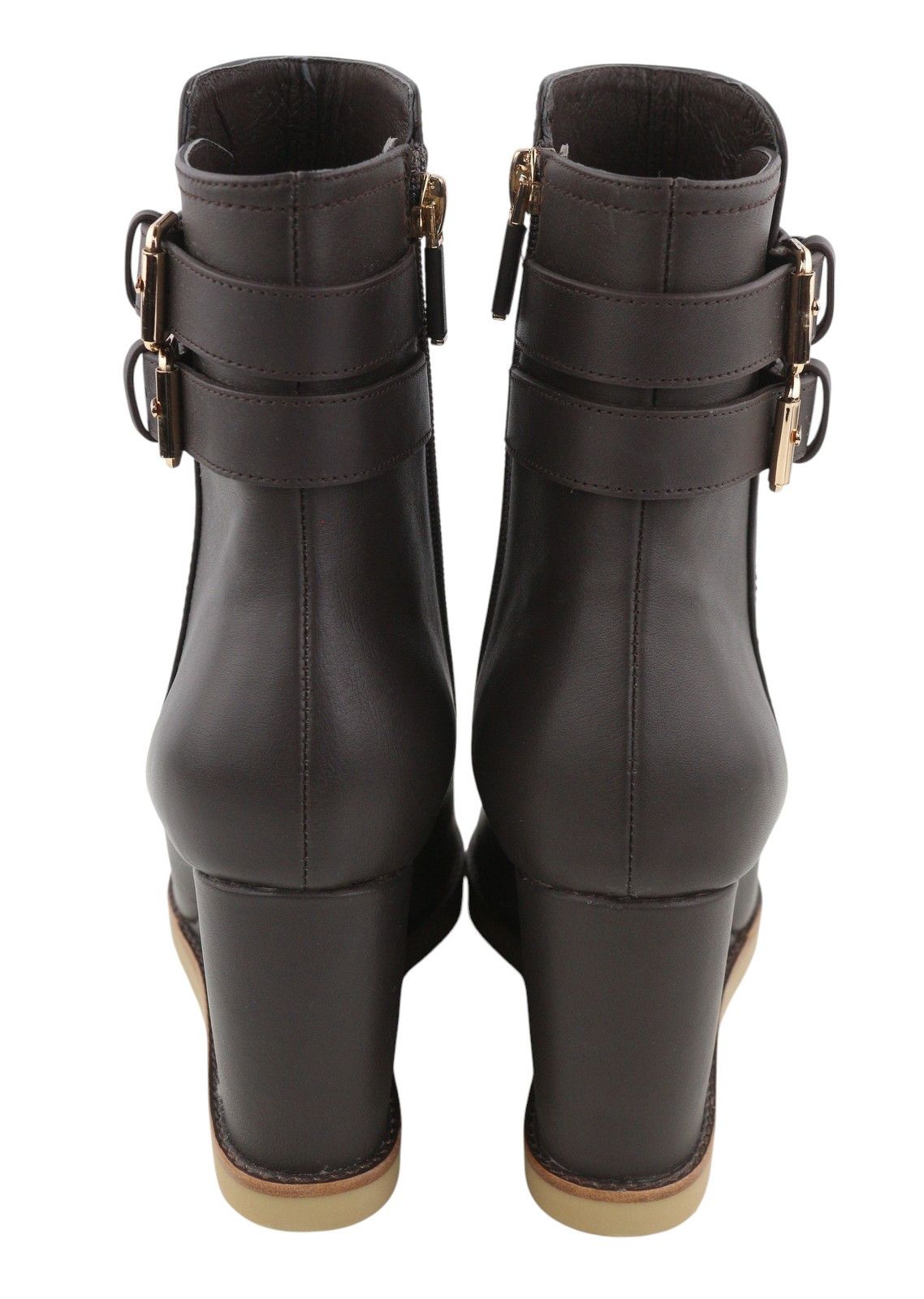 Other LOLA CRUZ DANA II EU40 Brown Leather Platform 87542 Size US 9 / IT 39 - 7 Thumbnail