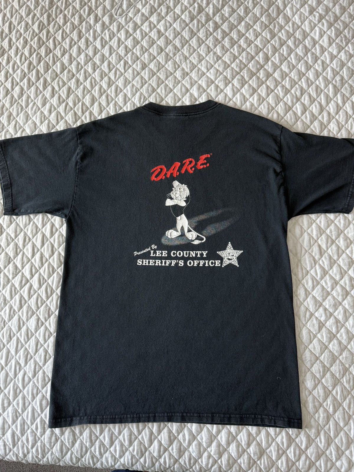 Vintage D.A.R.E Lee County T Shirt Size US L / EU 52-54 / 3 - 2 Thumbnail