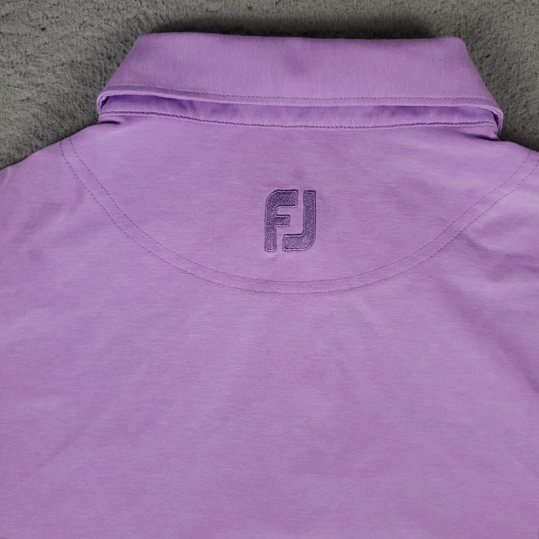Footjoy FJ FootJoy Polo Shirt Mens Size Large Purple Golf Short Sleeve Casual Buttoned Collar 3-Button Polo M EN Mens Size US L / EU 52-54 / 3 - 3 Thumbnail
