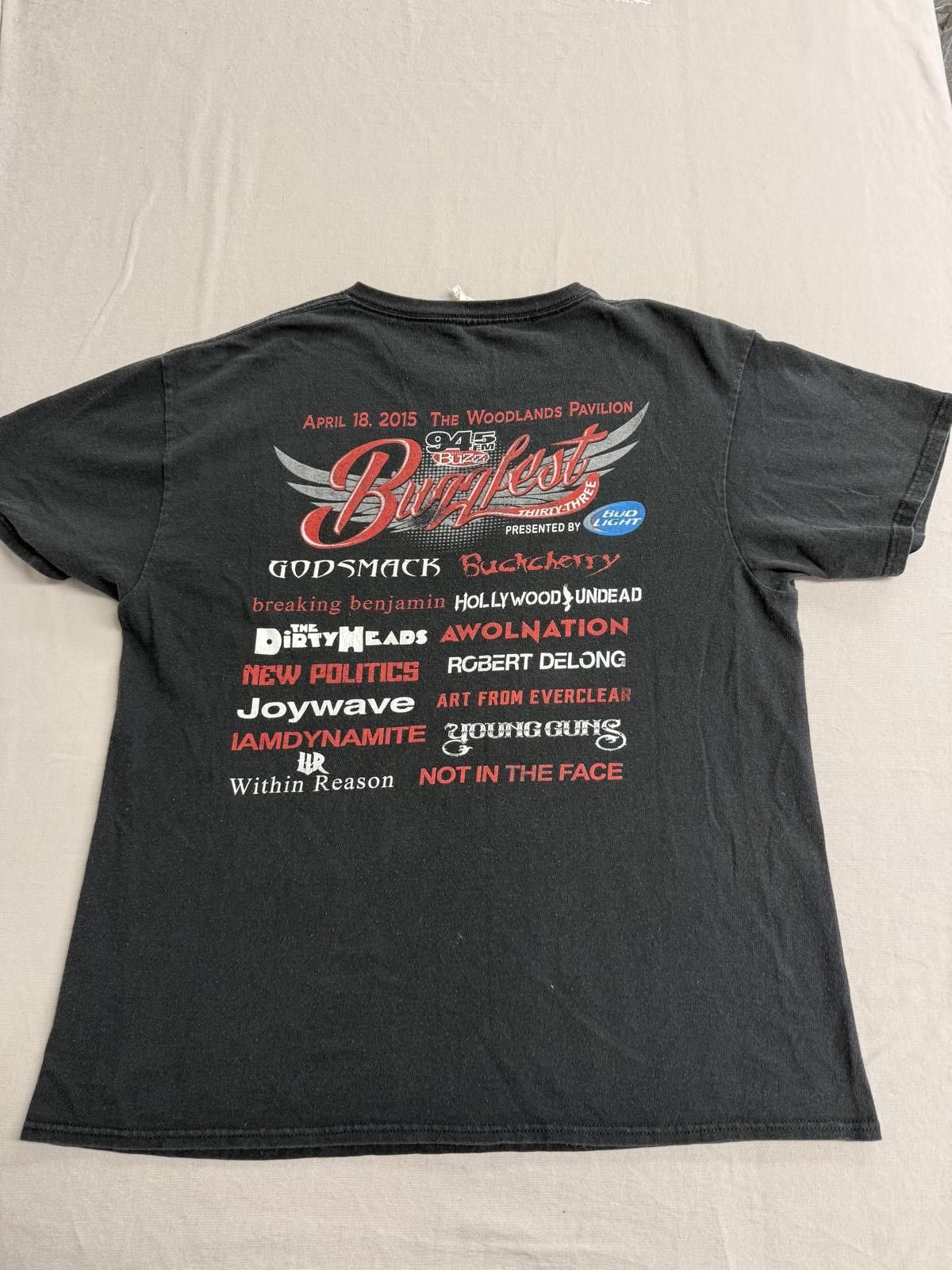 Delta Godsmack Breaking Benjamin Buckcherry T-shirt 2015 - Large Size US L / EU 52-54 / 3 - 2 Thumbnail