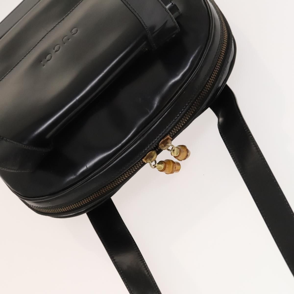 Gucci GUCCI Shoulder Bag Patent Leather Black Gold Size ONE SIZE - 6 Thumbnail