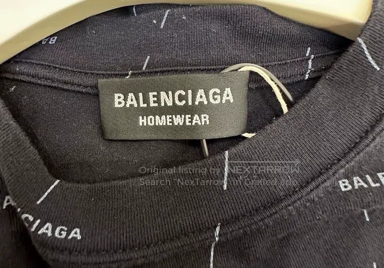 Balenciaga Balenciaga Black Bullet Screen Printed Logo Short Sleeve T Size US M / EU 48-50 / 2 - 3 Thumbnail