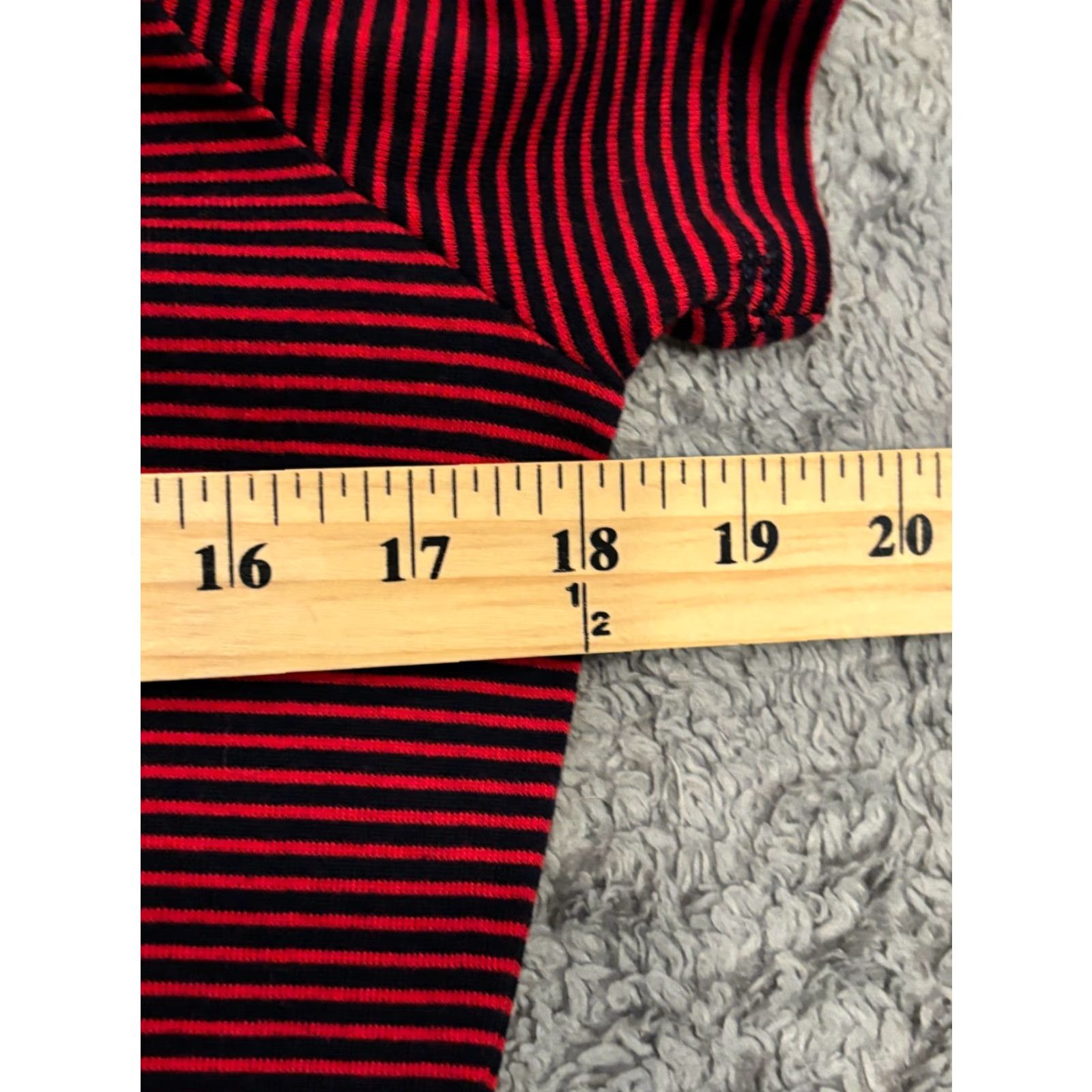 Chaps Chaps Shirt Womens M Red Striped Short Sleeve Nautical Casual Coastal Shirt Size M / US 6-8 / IT 42-44 - 3 Thumbnail