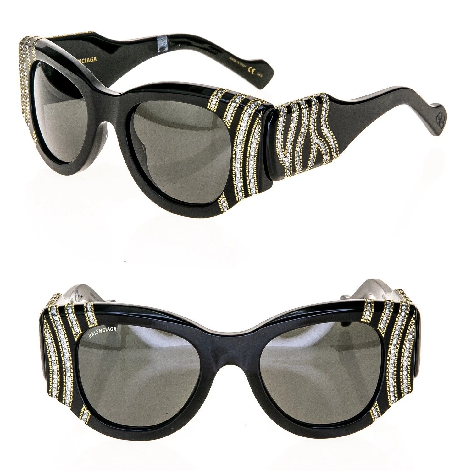 Balenciaga BALENCIAGA PARIS CAT 0070 Black 007 Sunglasses BB0070S 005 Size ONE SIZE - 1 Thumbnail