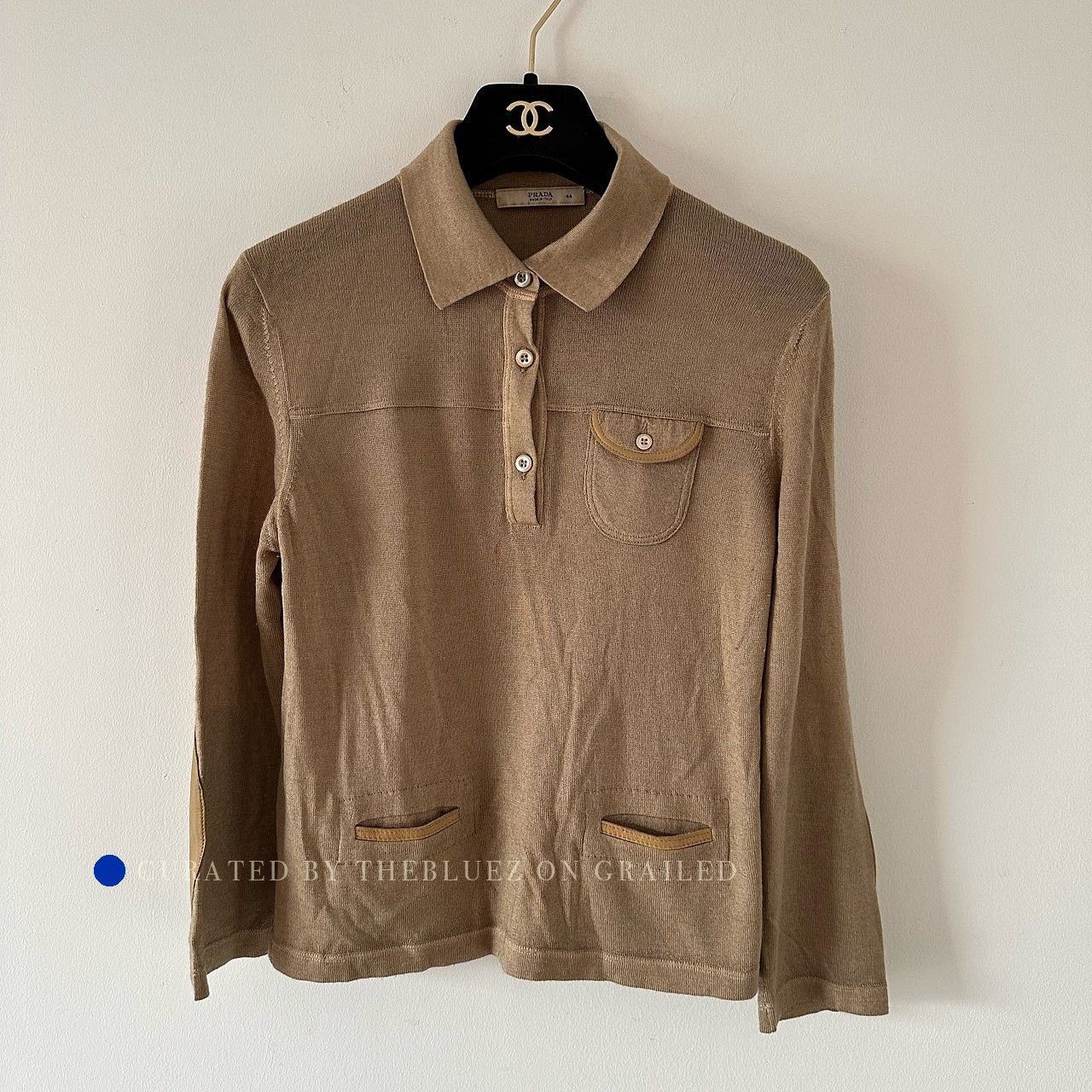 Prada Beige Long-Sleeve Shirt with Pockets Size S Size US S / EU 44-46 / 1 - 1 Preview
