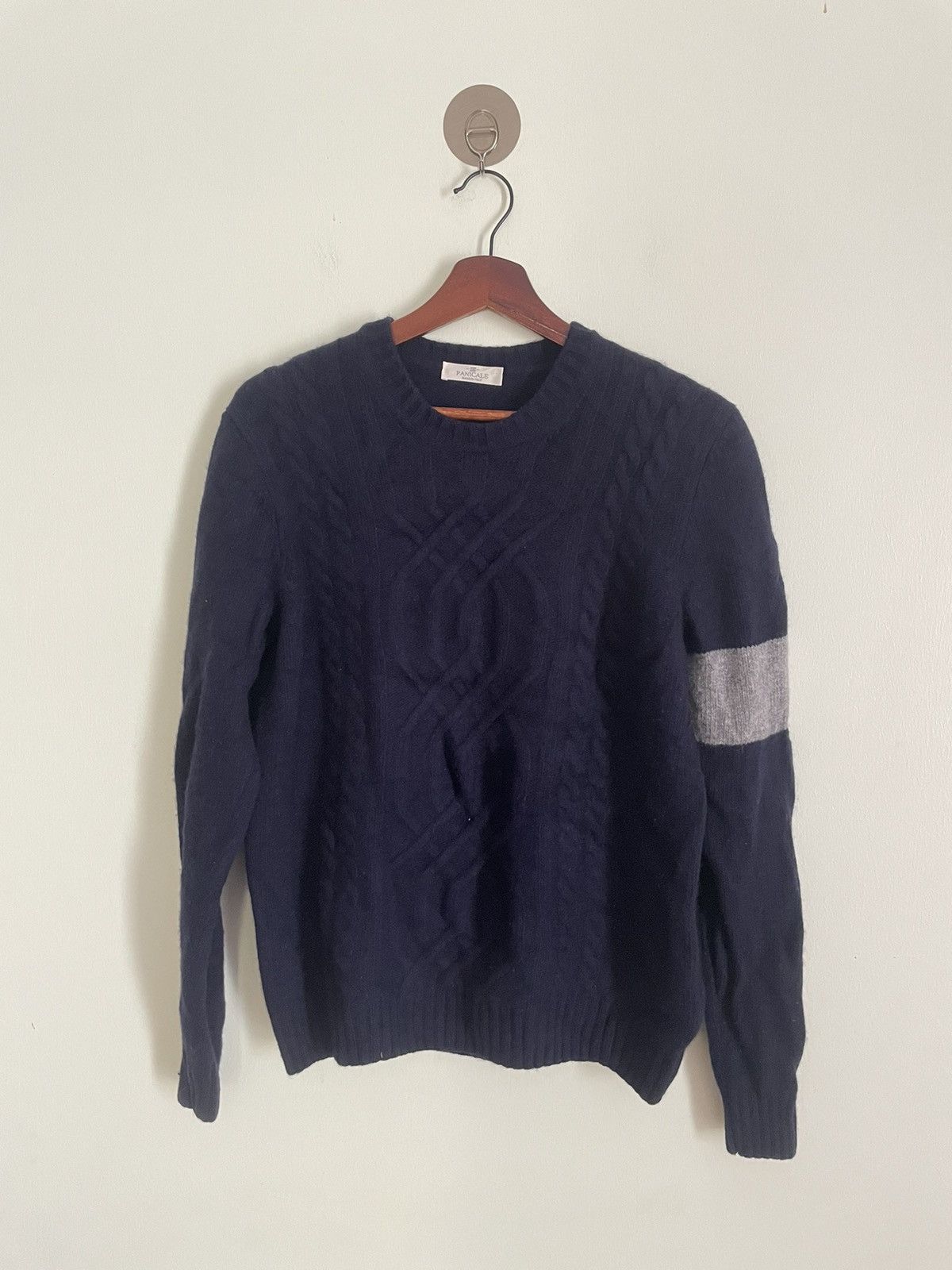 image of Italian Designers x Panicale Sweater in Blue Black, Men's (Size Medium)