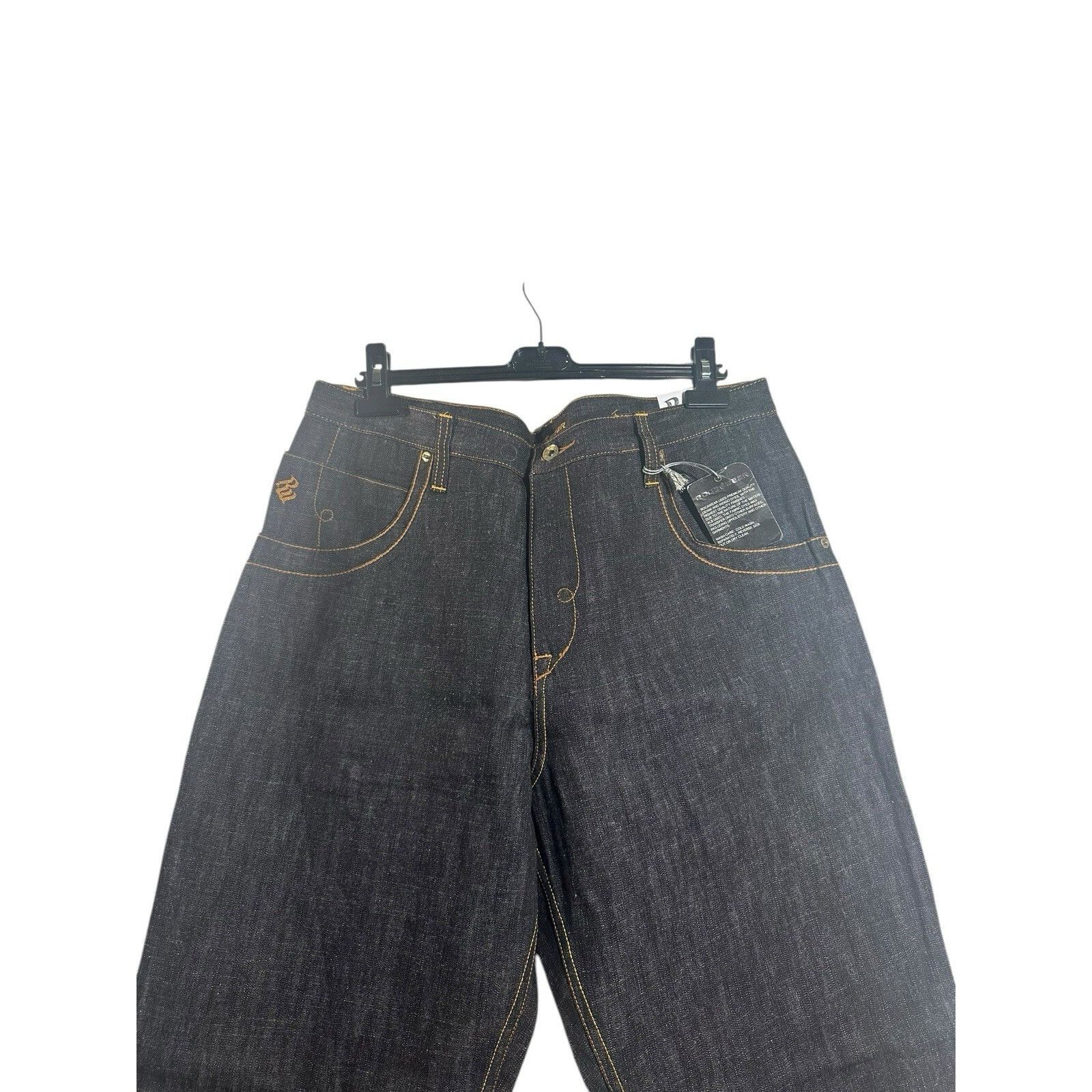 Rocawear Vintage Y2K Rocawear Jeans Mens 38 Denim Baggy Hip Hop Black Size US 38 / EU 54 - 2 Thumbnail