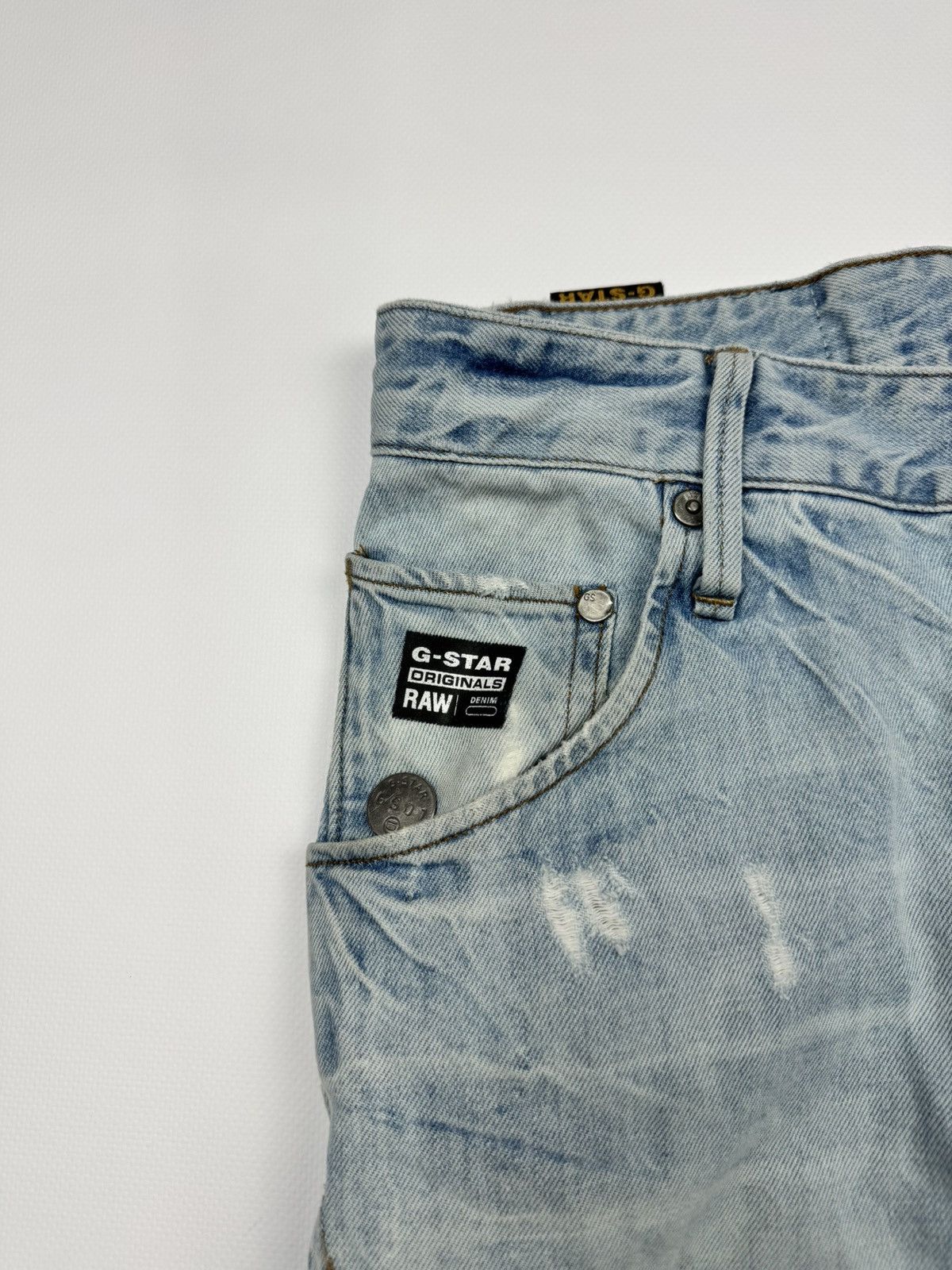 G-Star Vintage G-Star Raw Distressed Banana Cut Jeans Size US 31 - 10 Thumbnail