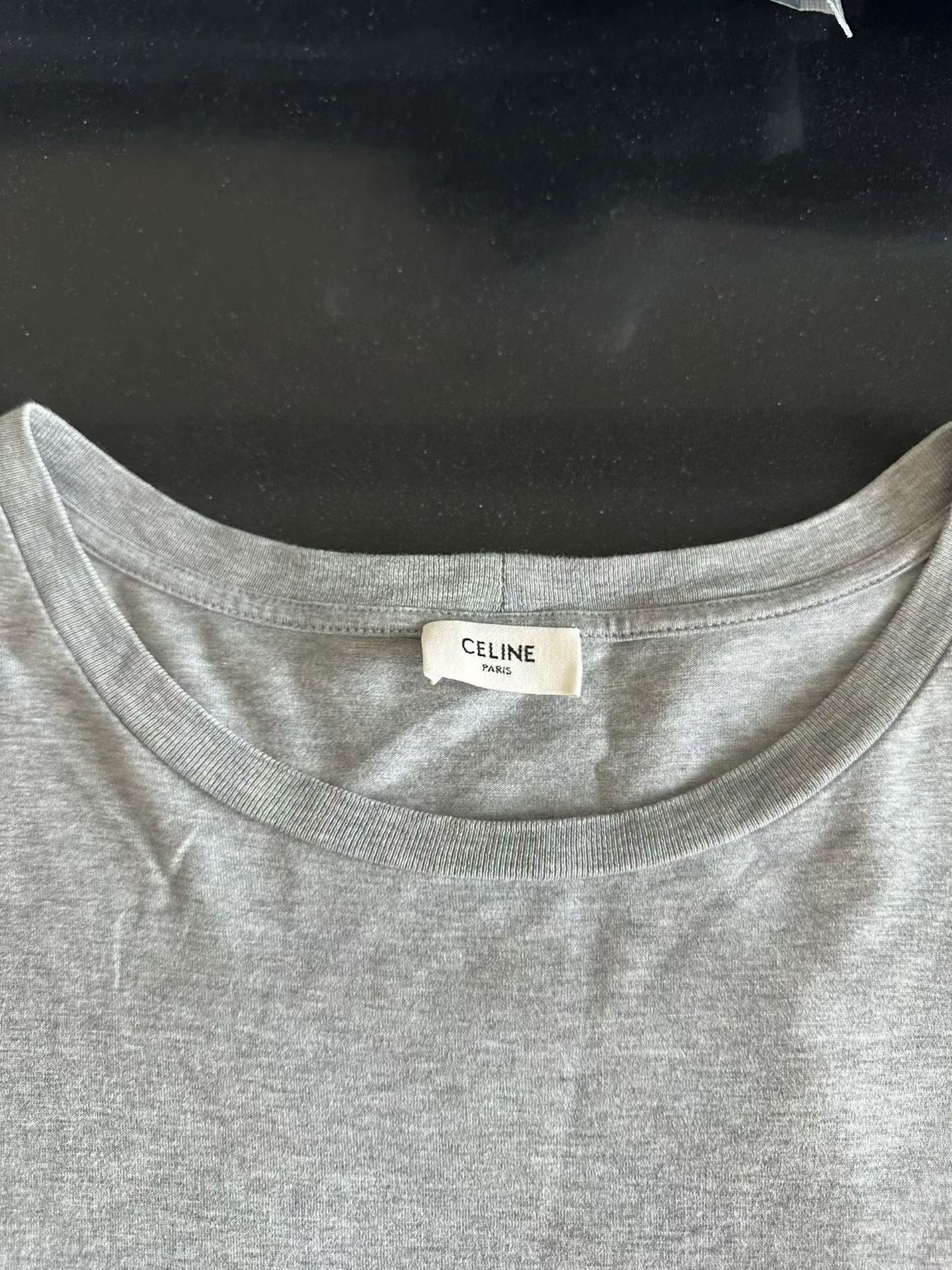 Celine Celine Gray Mini Logo Triomphe Short Sleeve Tee L Size US L / EU 52-54 / 3 - 3 Thumbnail