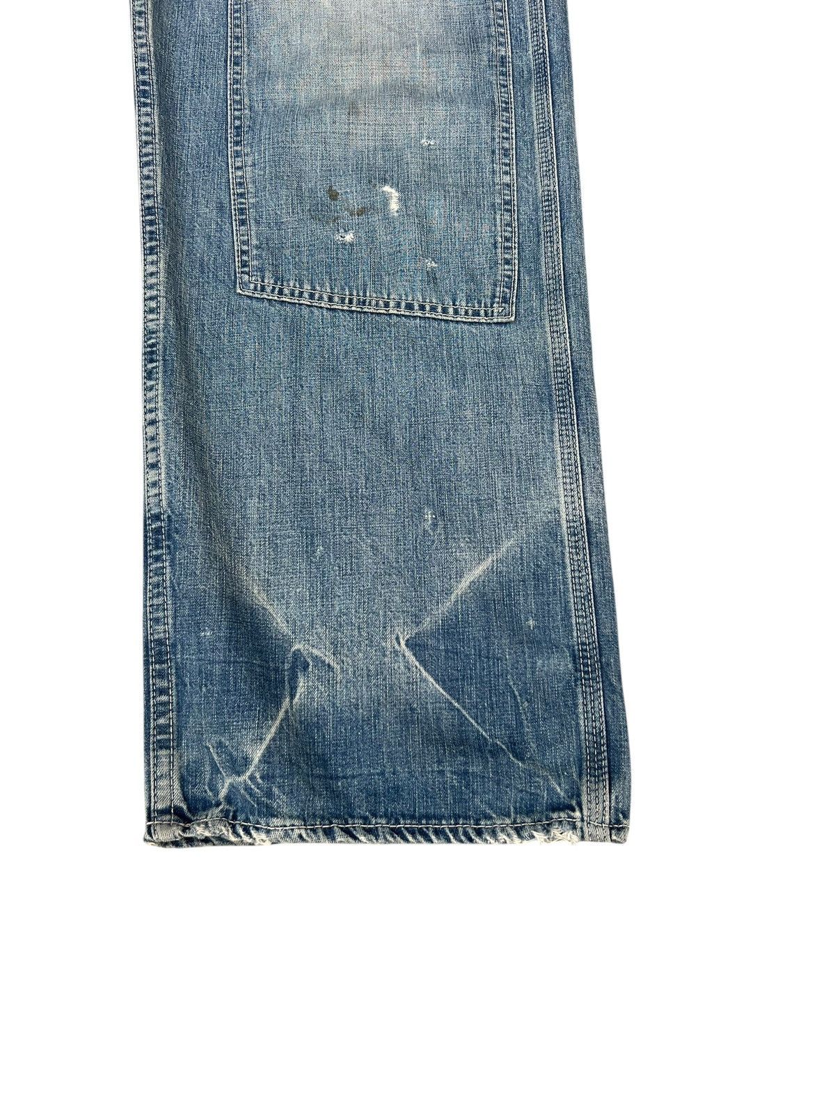 ANACHRONORM Dirty Mud Anachronom Japan Distress Denim Double Knee Jeans Size US 34 / EU 50 - 10 Thumbnail