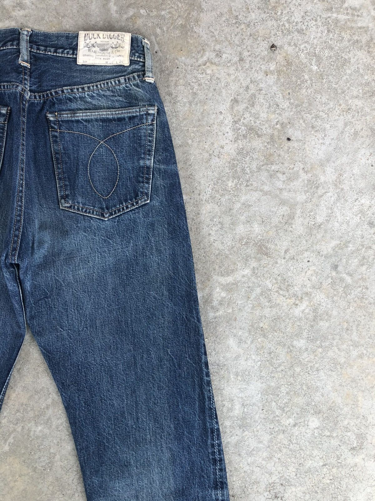 Warehouse & Co. Japanese Warehouse Duck Digger Selvedge Denim Diatressed Size US 28 / EU 44 - 10 Thumbnail