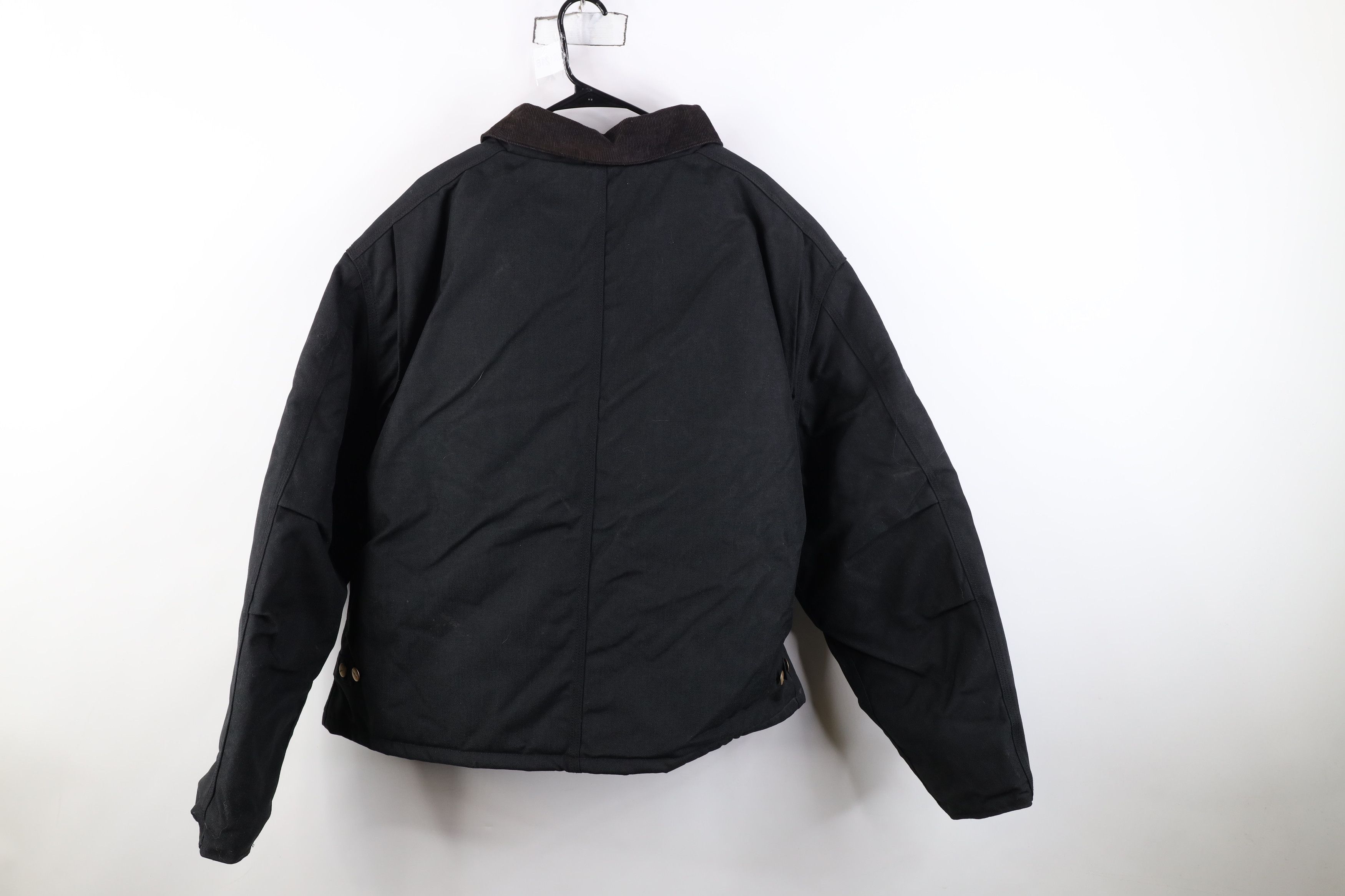 Carhartt Deadstock Vintage 90s Carhartt Bomber Jacket Black USA Size US XXL / EU 58 / 5 - 11 Thumbnail