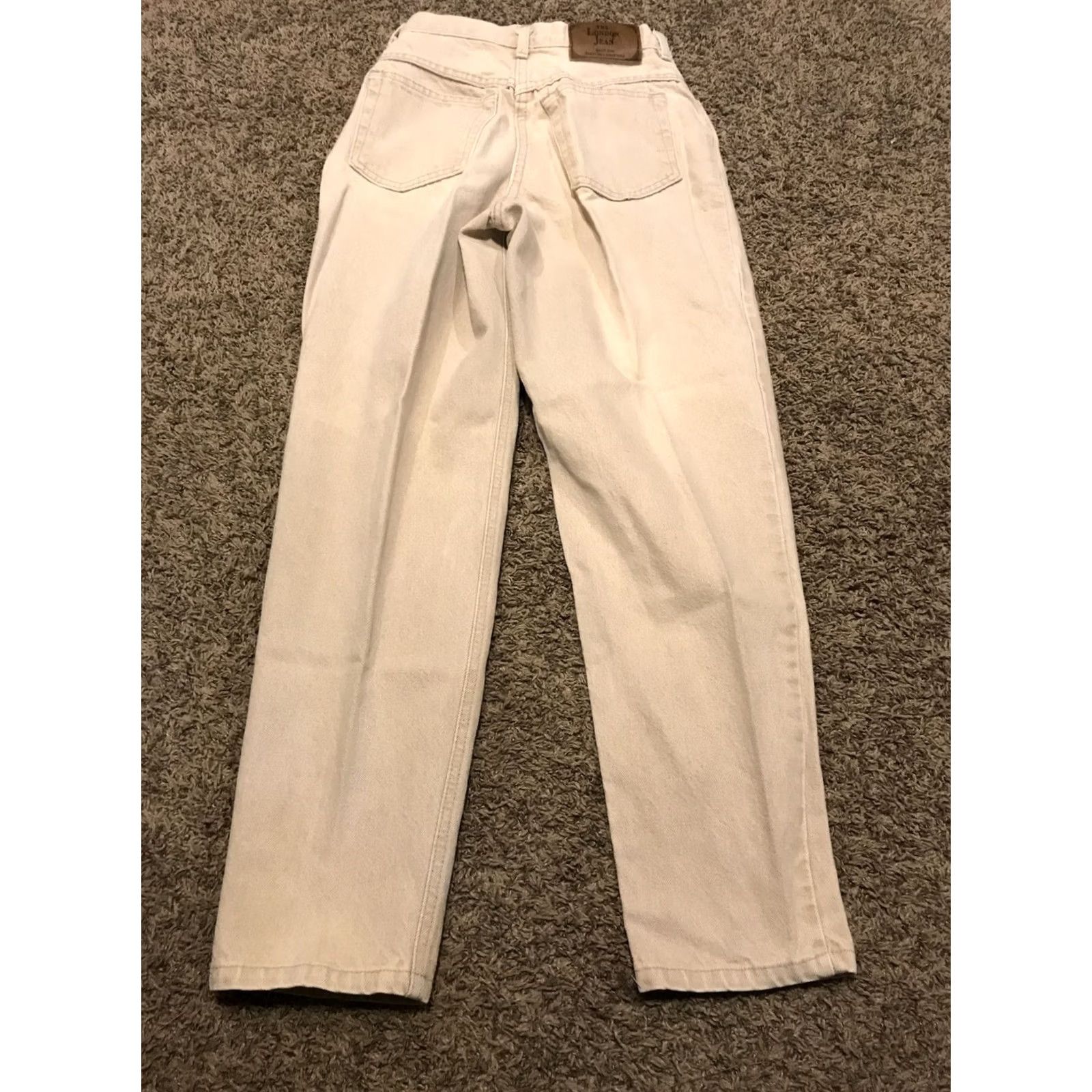 Vintage VINTAGE Moda International The London Jeans Jeans Beige 4 25in 28in Women Straight B23 Mens Womens Girls Size 27" / US 4 / IT 40 - 5 Thumbnail