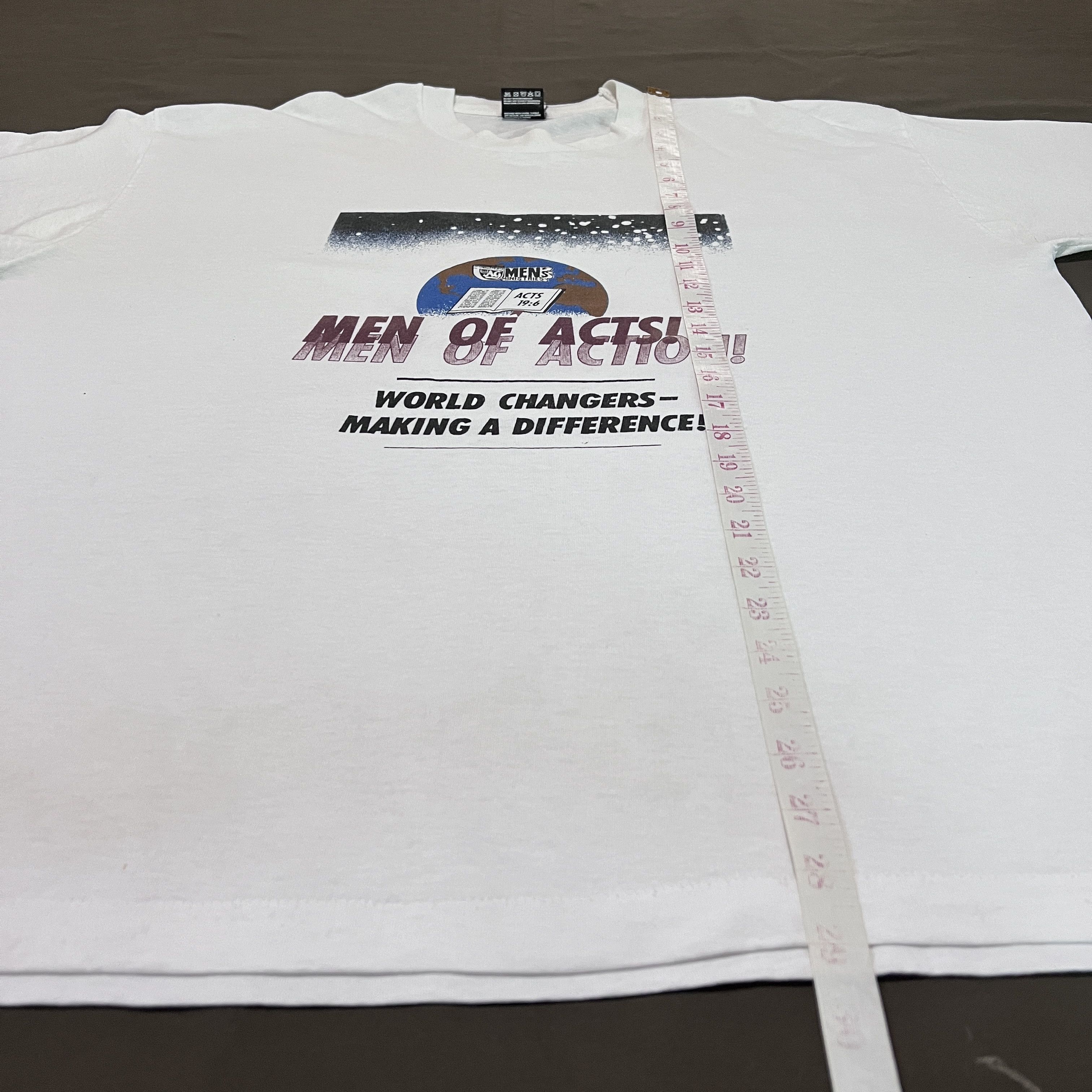 Vintage Vintage 90s Jesus God Lord Bible Holy Tee 2XL Single stitch Size US XXL / EU 58 / 5 - 11 Thumbnail