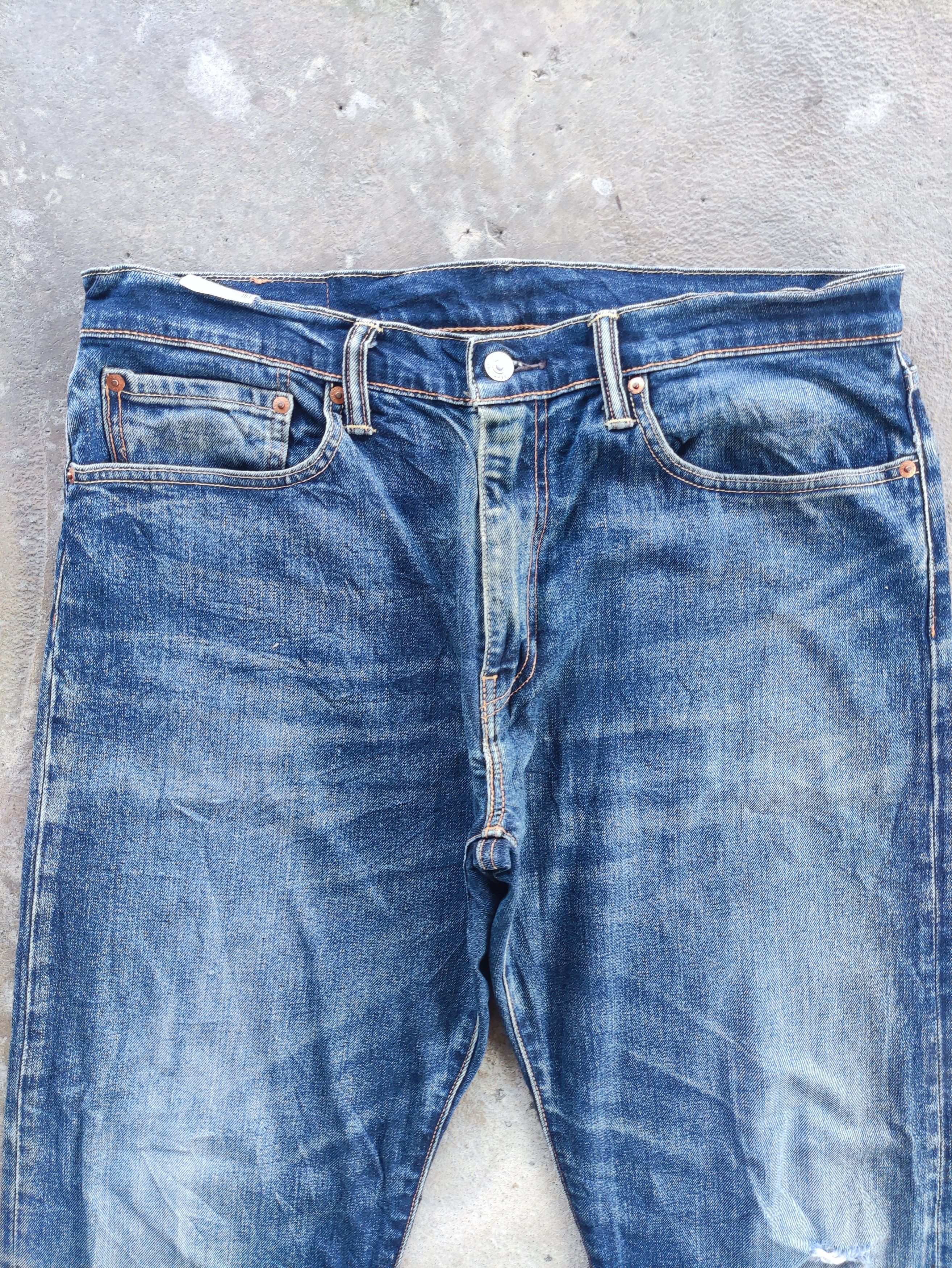 Jean × Levi's × Vintage VINTAGE LEVI’S 502 DISTRESSED JEANS FADED DENIM PANTS W35 Size US 35 - 3 Thumbnail